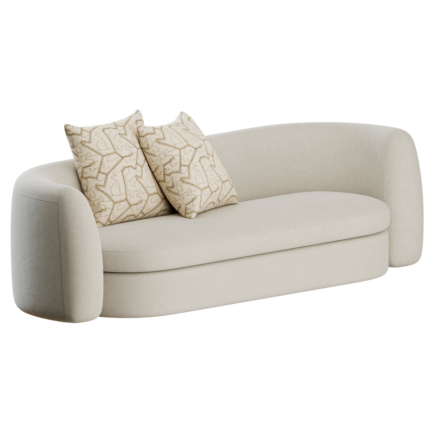 SYD Straight Sofa by Delcourt Collection 3D Model