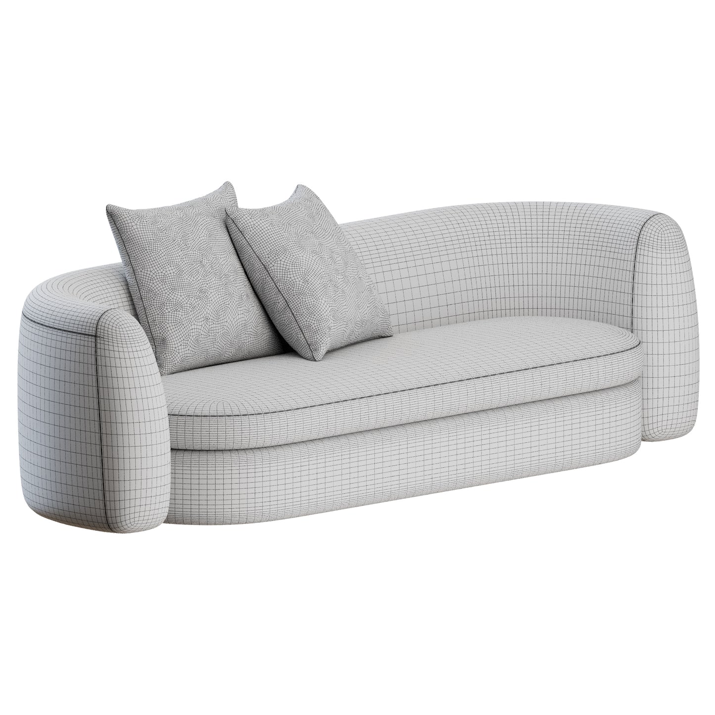 SYD Straight Sofa by Delcourt Collection 3D Model