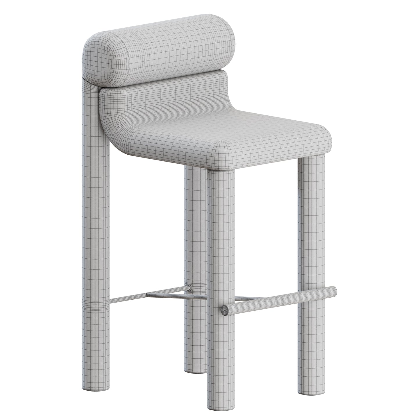 Tacto High Stool by Uneven Objects 3D Model