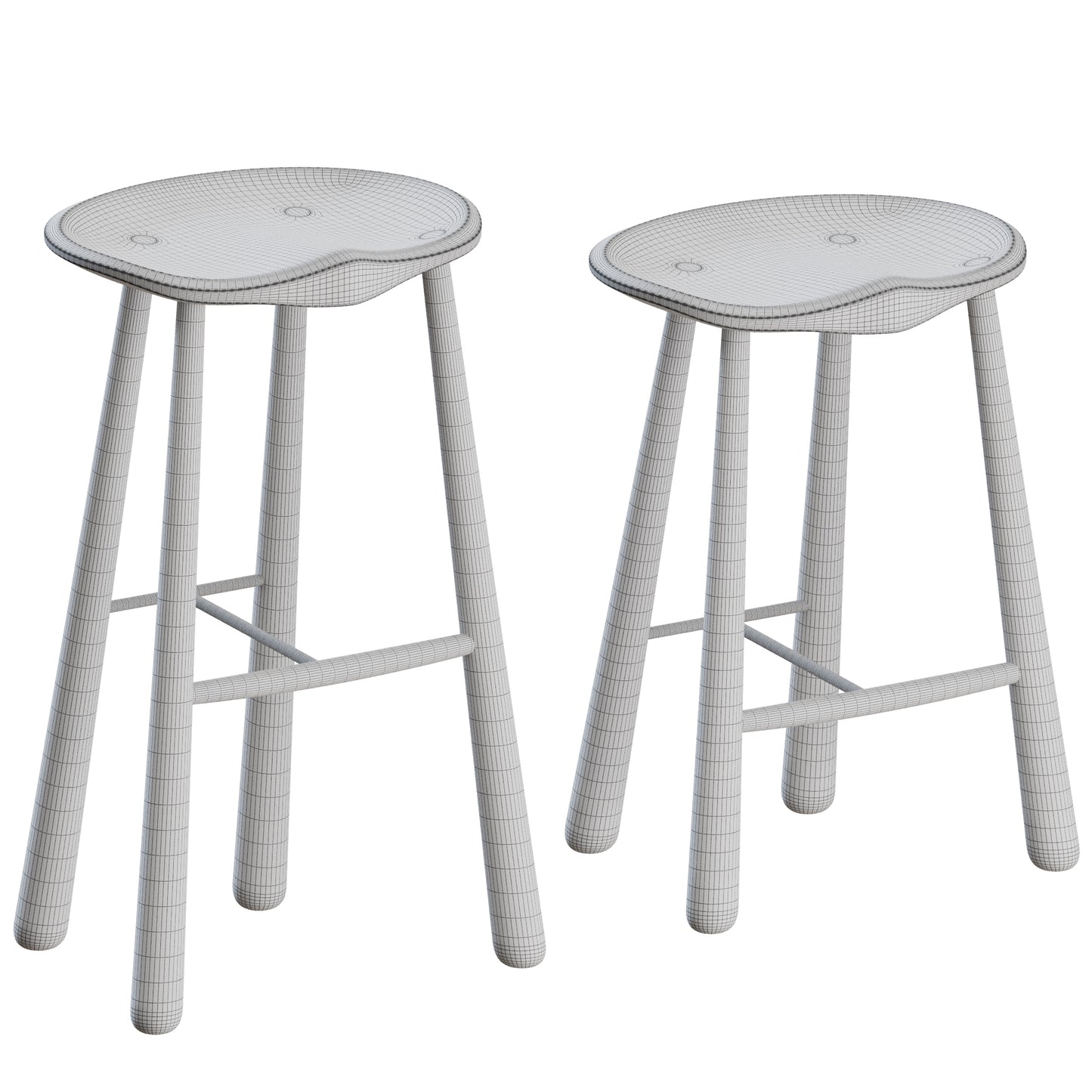 Taper Bar Stool by Roll and Hill 3D Model