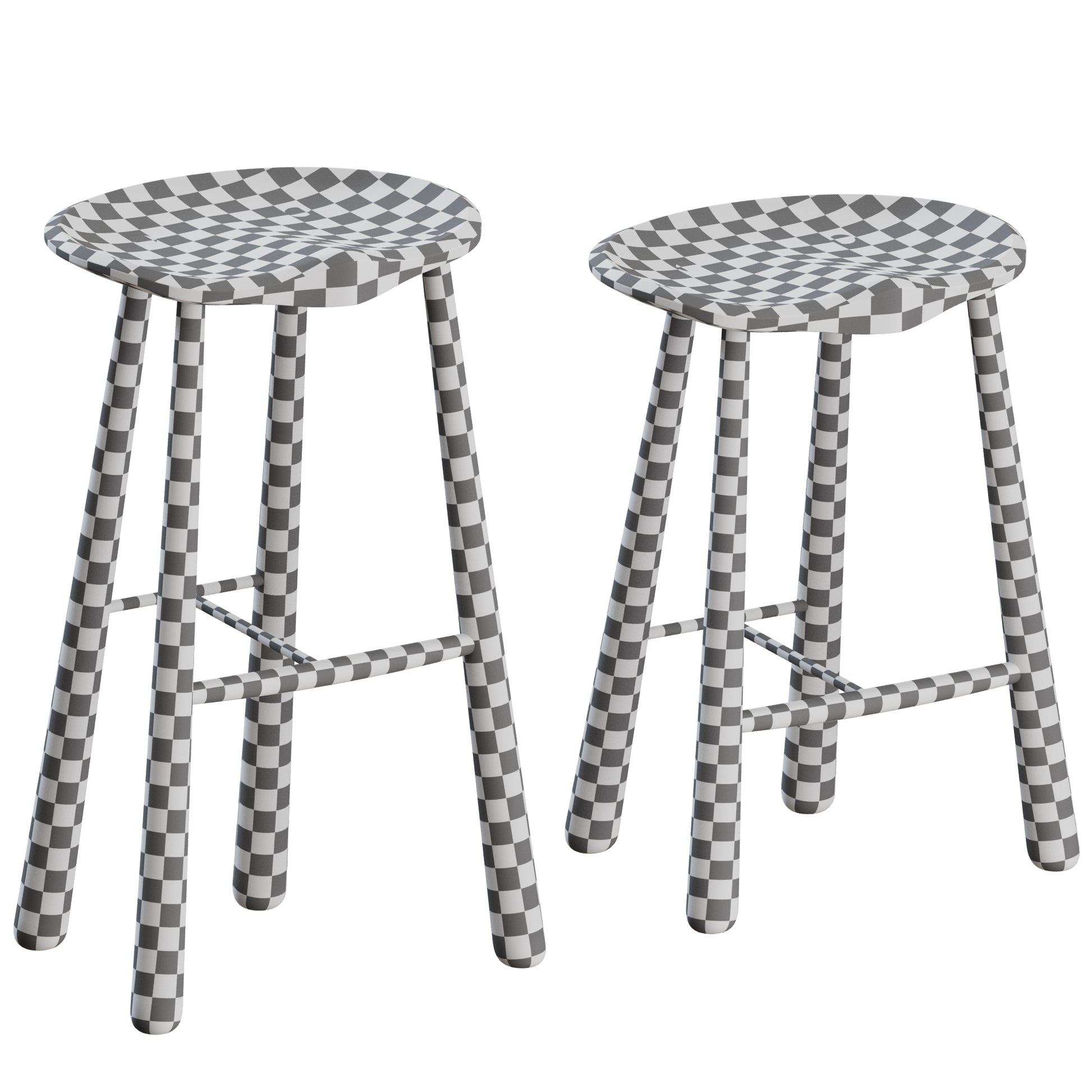 Taper Bar Stool by Roll and Hill 3D Model