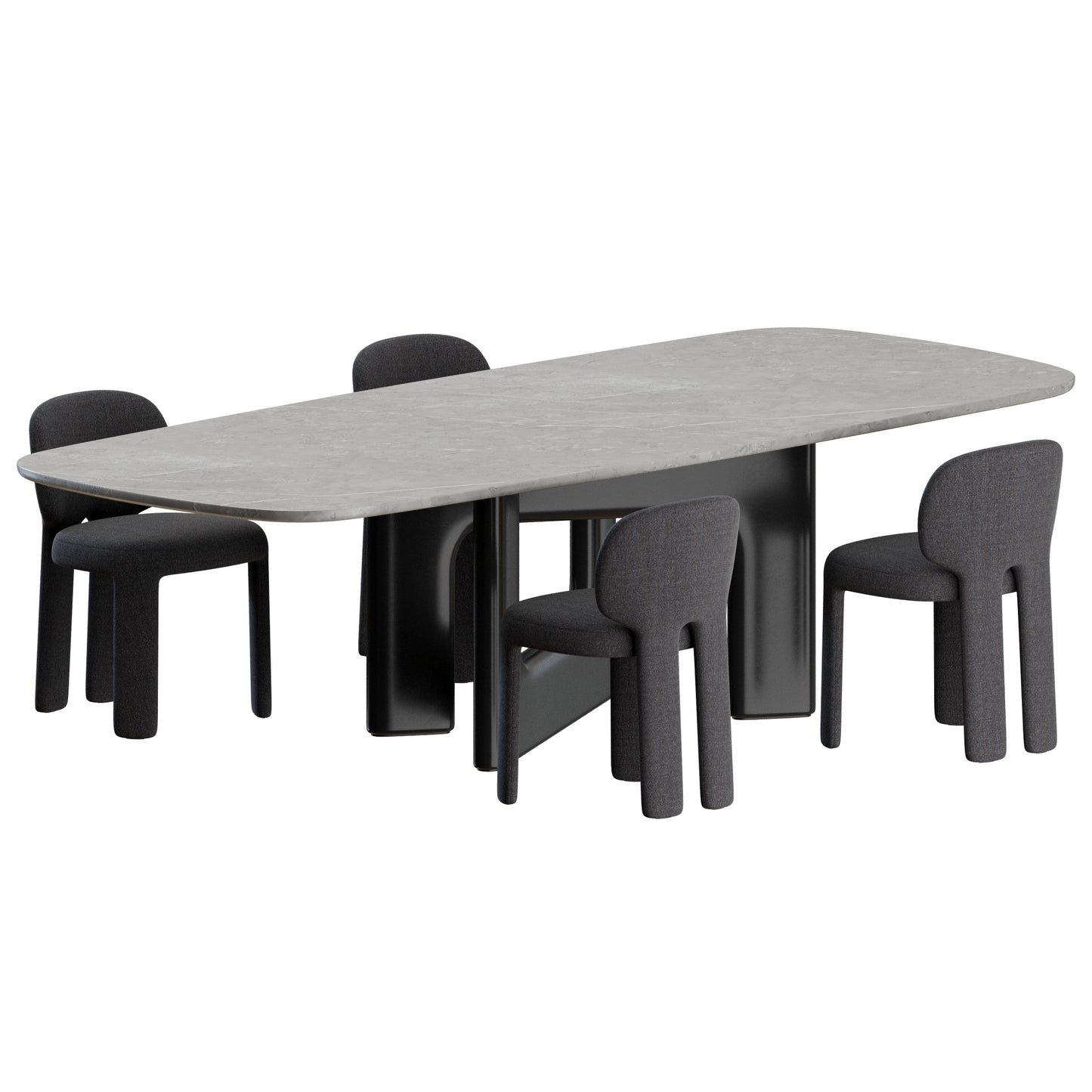 Teia Chair Liaison Table by Bonaldo 3D Model