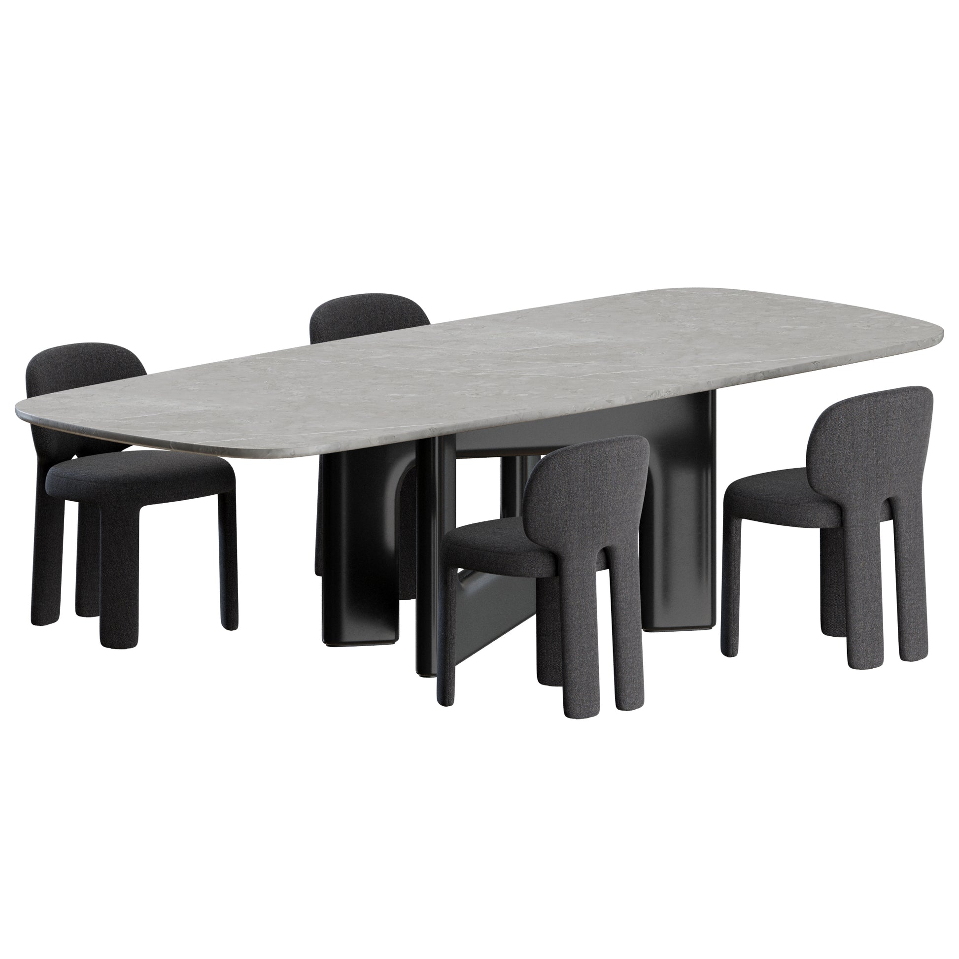 Teia Chair Liaison Table by Bonaldo 3D Model
