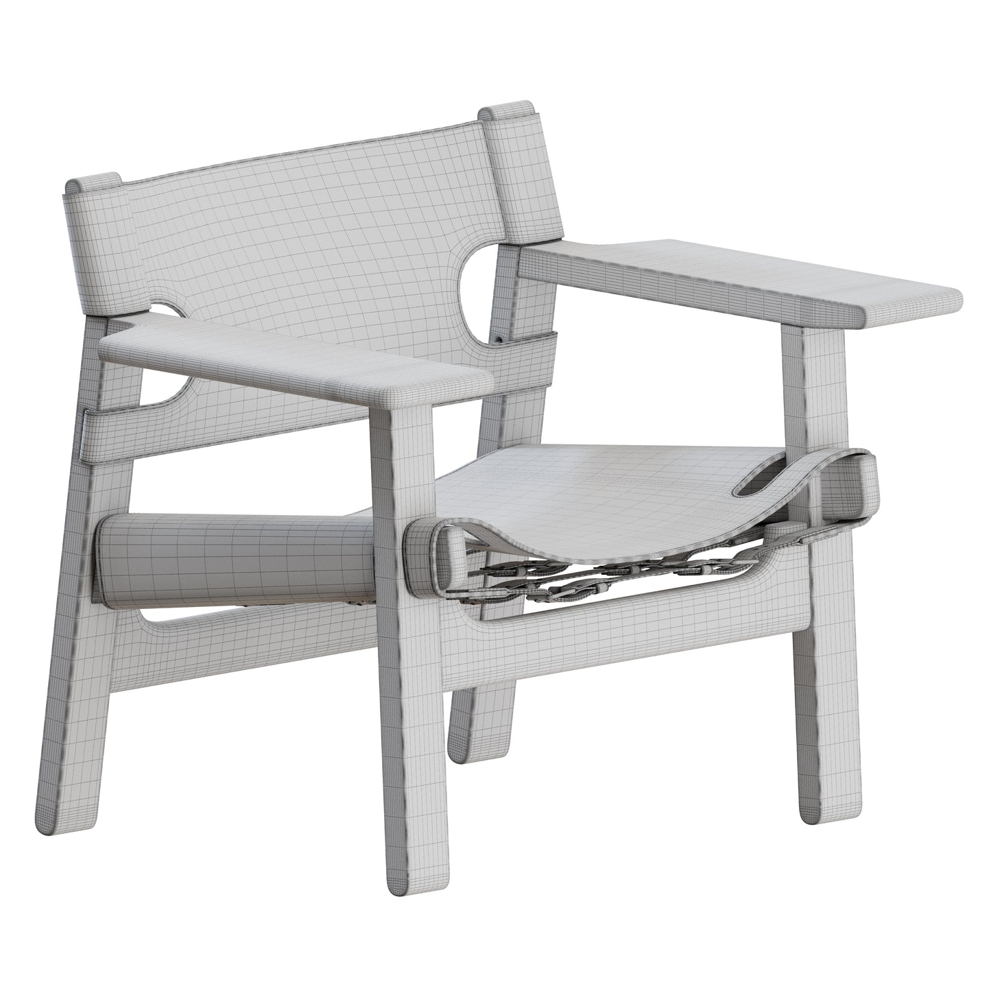 The Spanish Chair by Fredericia 3D Model