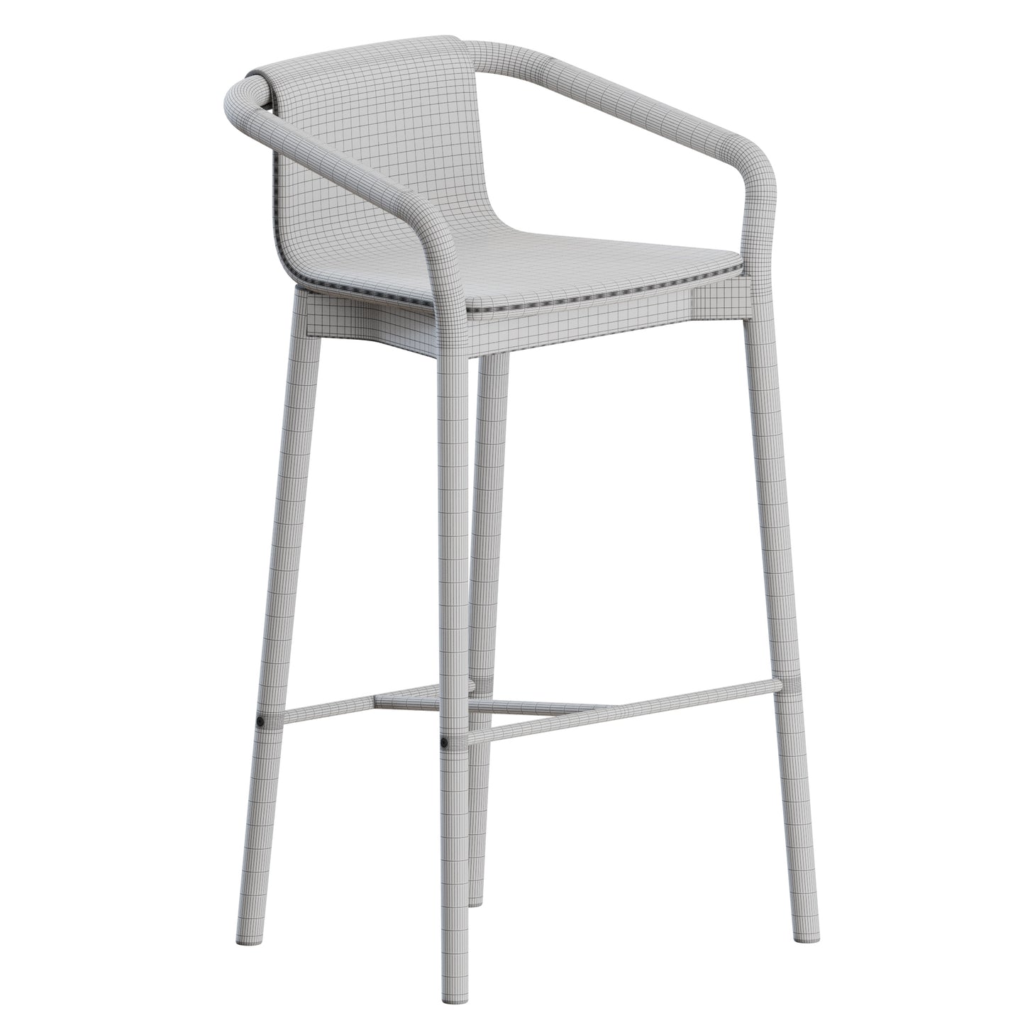 Thomas Stool Counter Upholstery by SP01 Design 3D Model