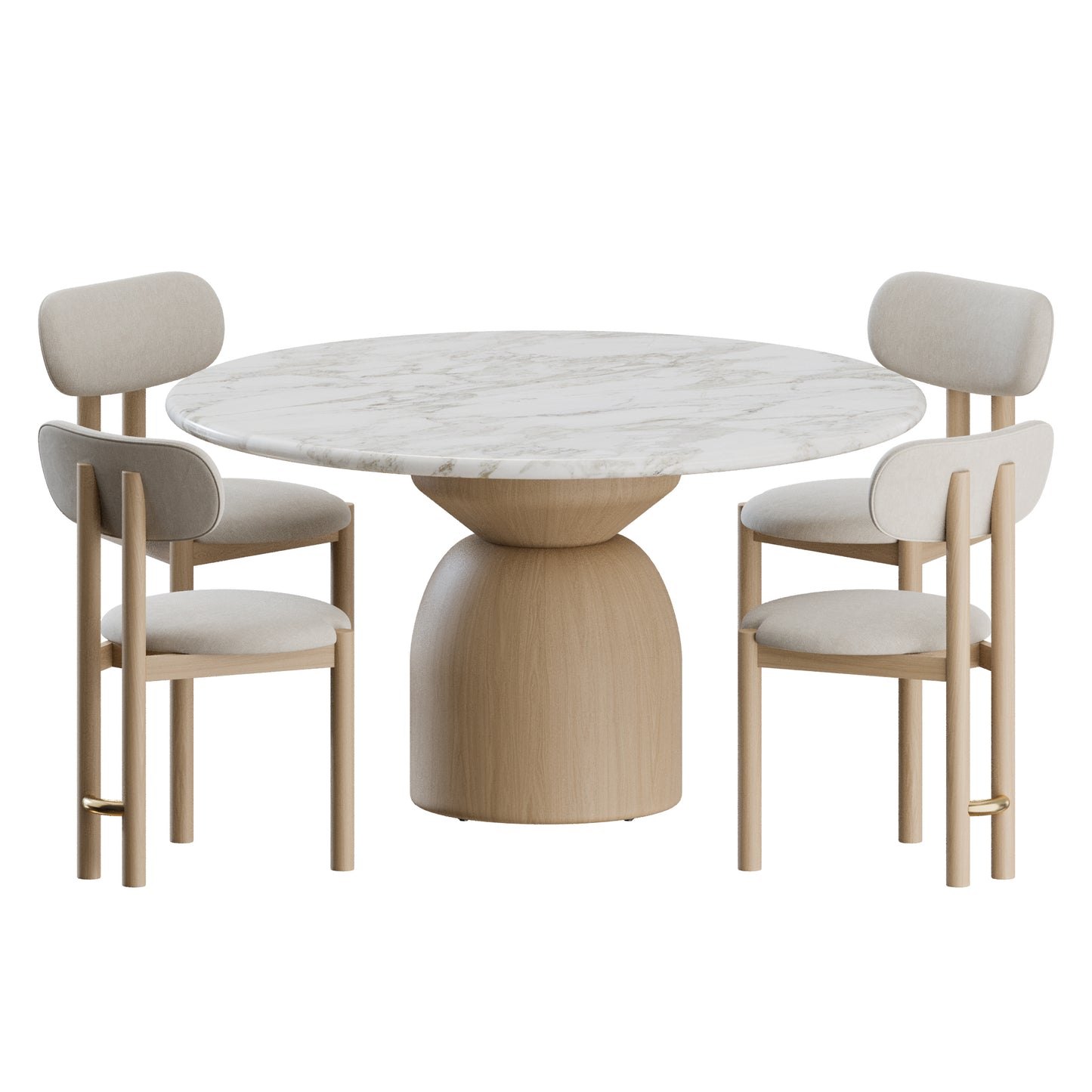 Tiramisu Dining Set by Trit House 3D Model