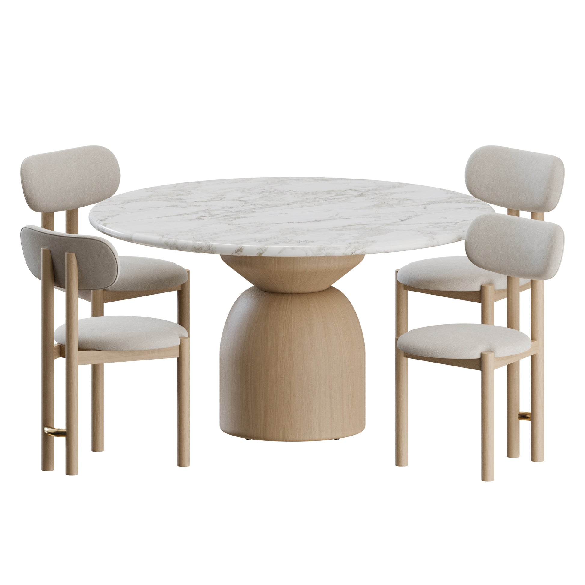 Tiramisu Dining Set by Trit House 3D Model