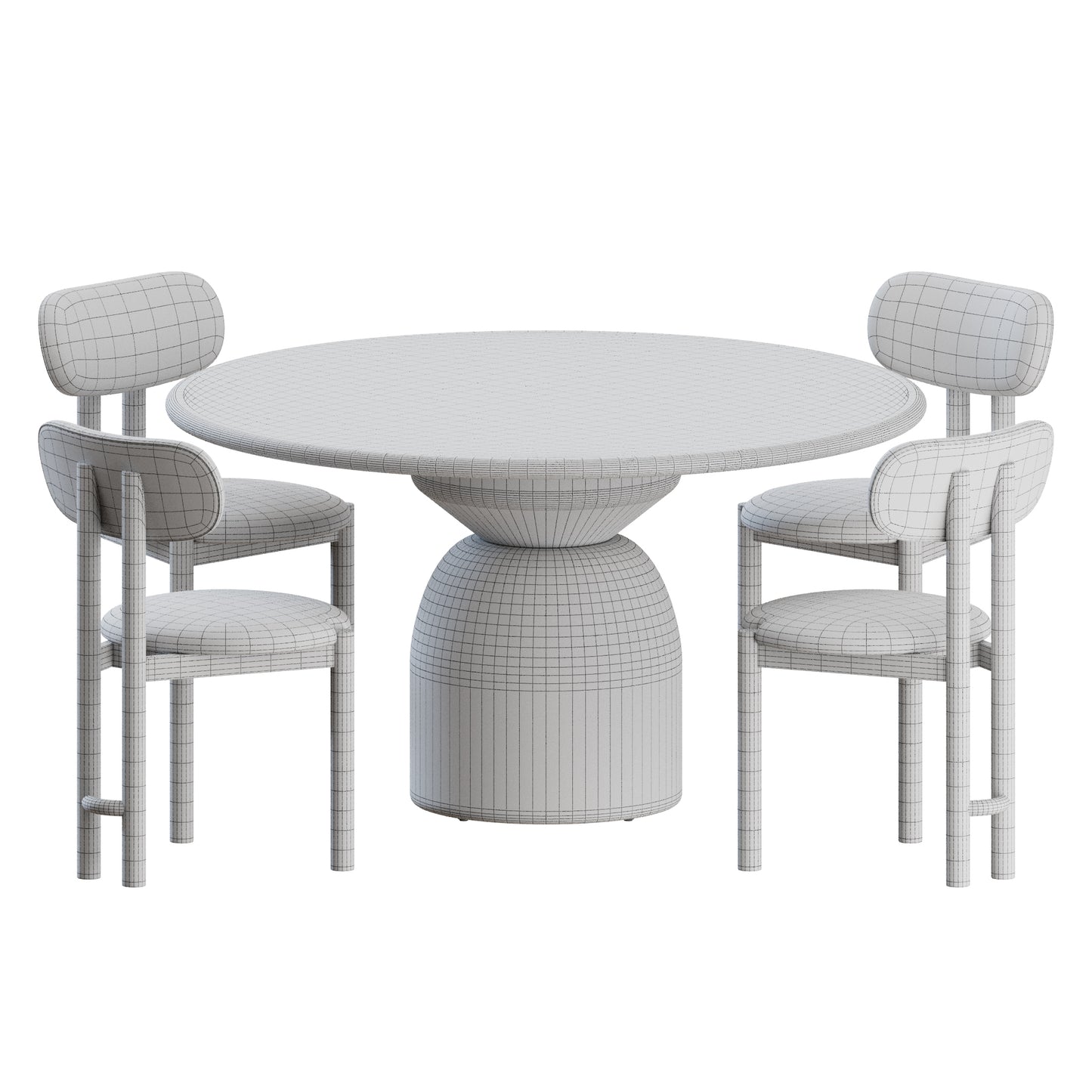 Tiramisu Dining Set by Trit House 3D Model
