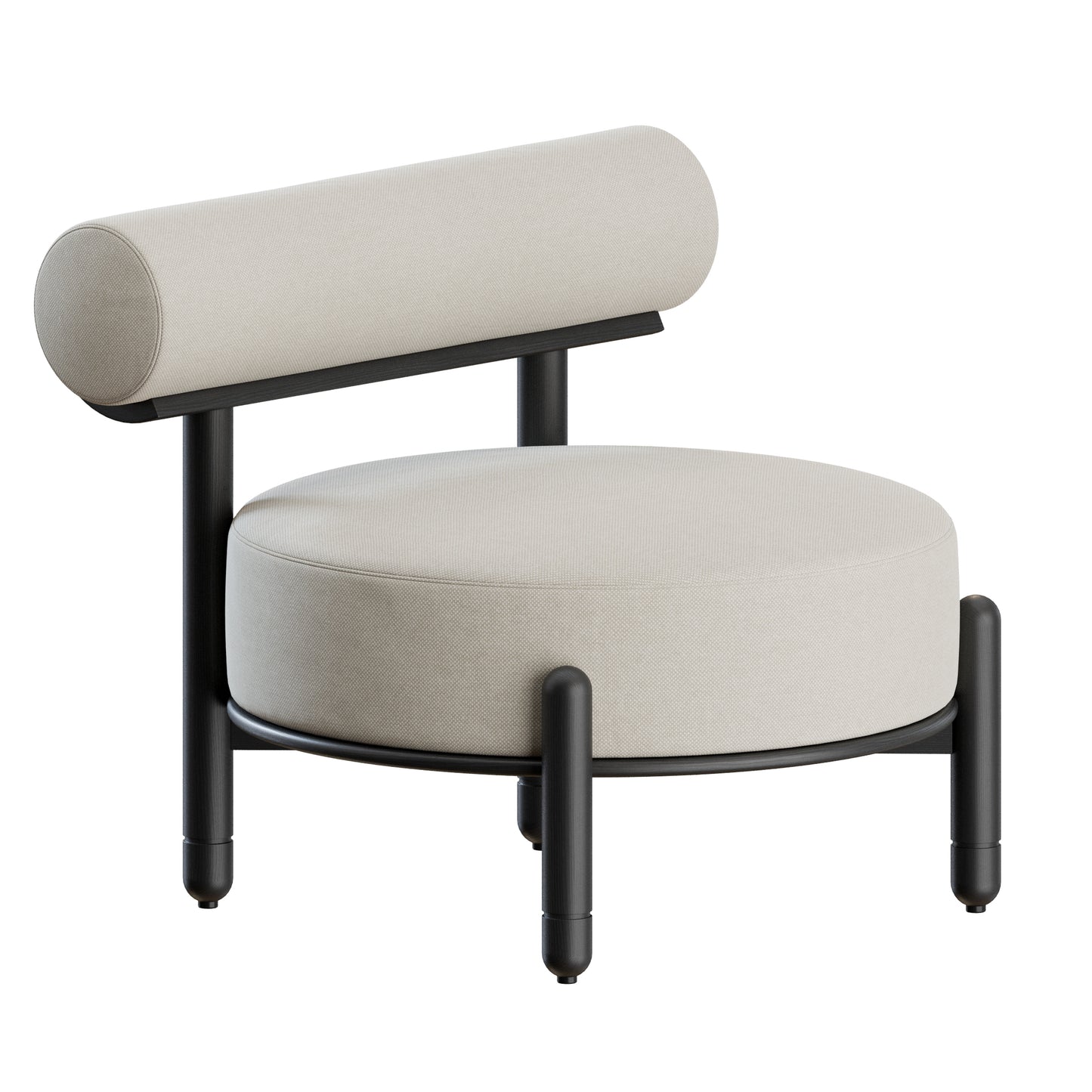 Torii Slipper Chair by Philippe Hurel 3D Model