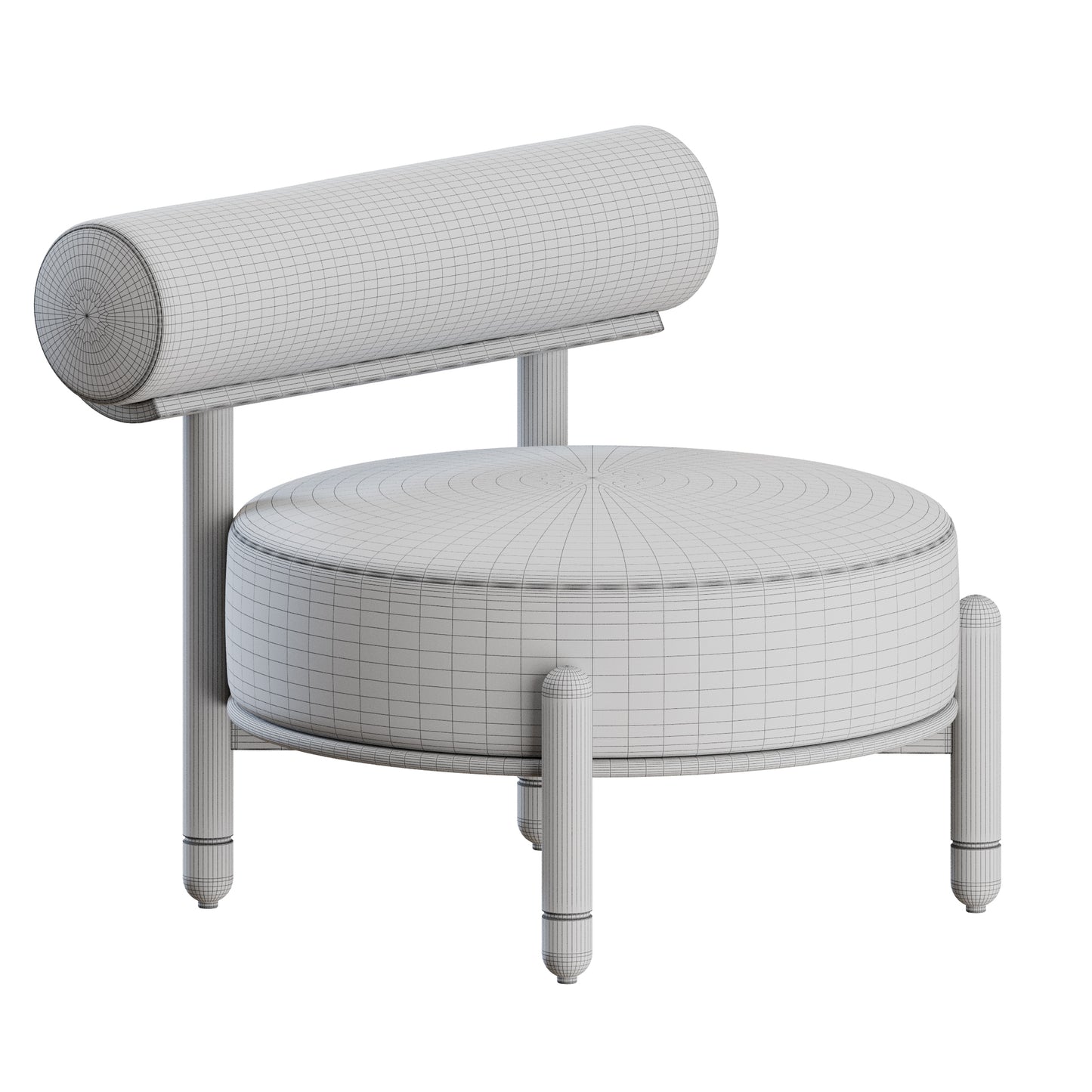 Torii Slipper Chair by Philippe Hurel 3D Model