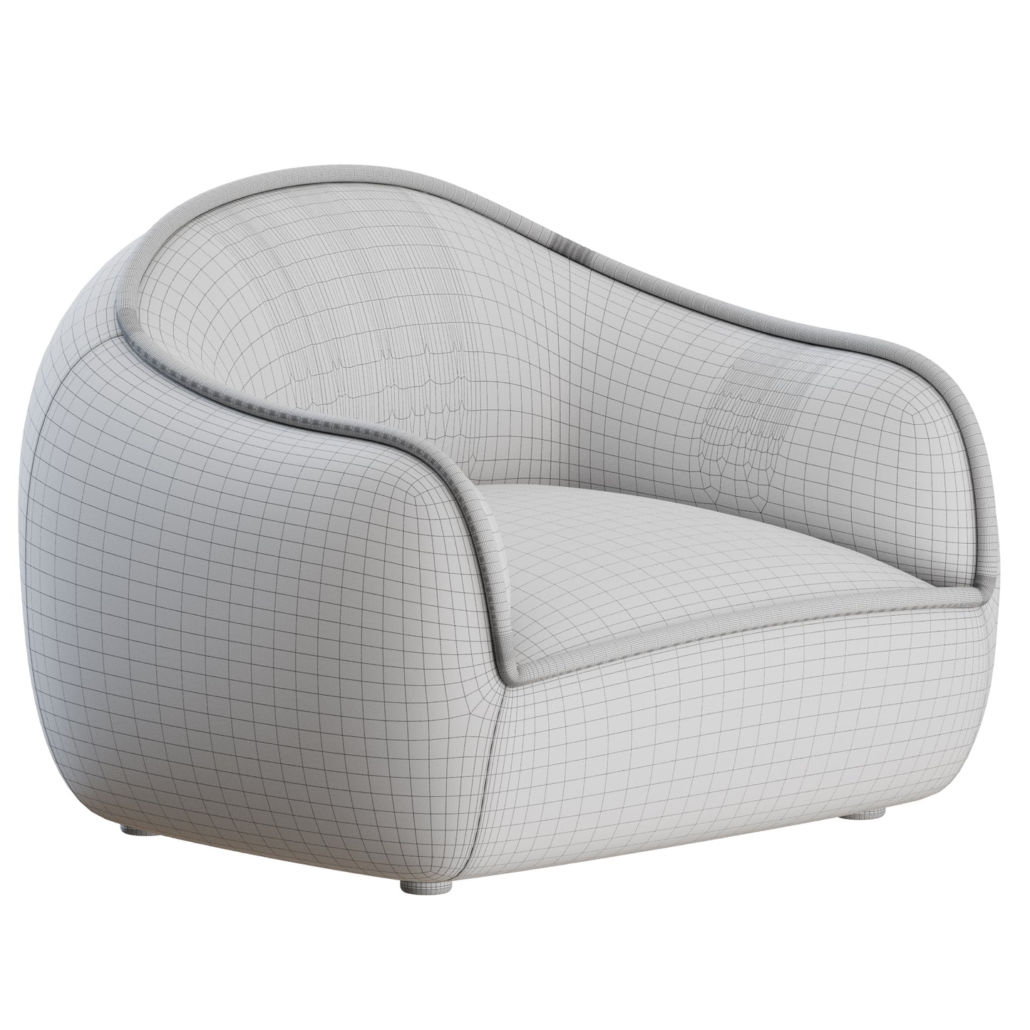 Tubo Occasional Chair by Ellison Studios 3D Model