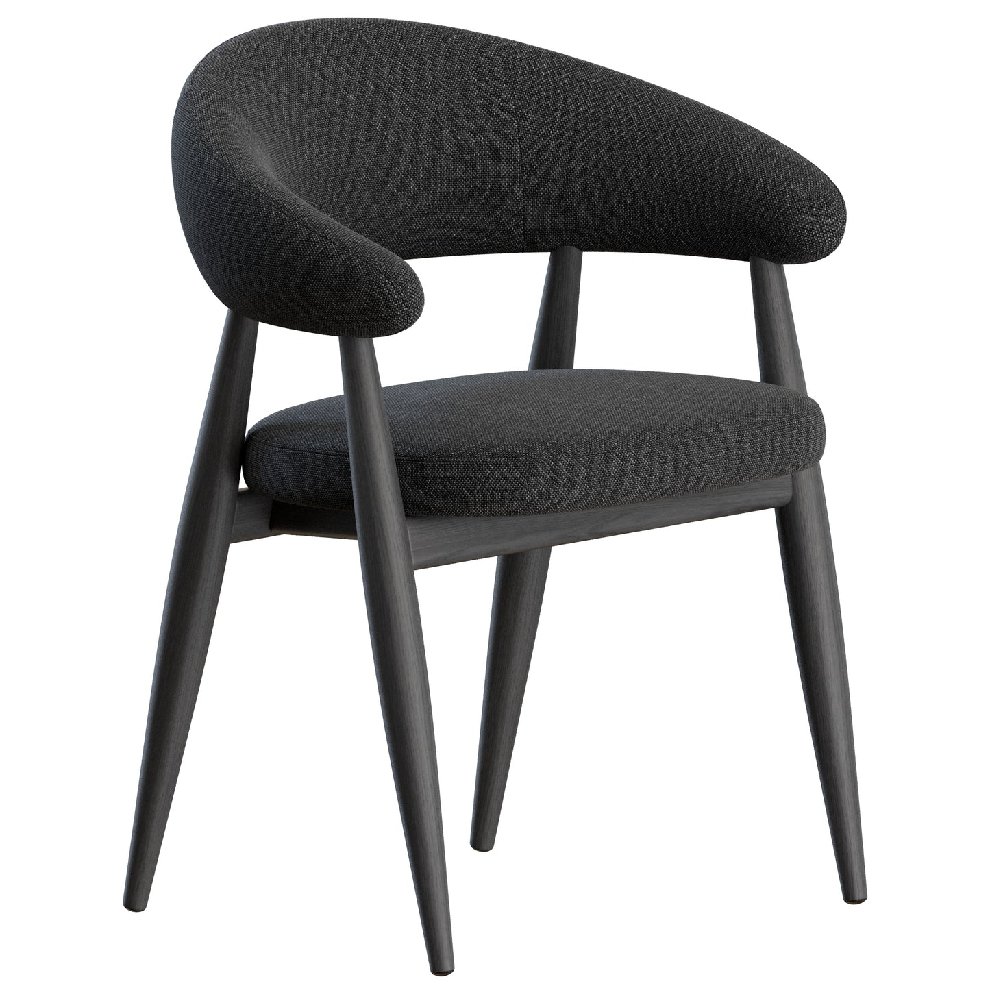 Velvet Chair Armrest by Potocco 3D Model