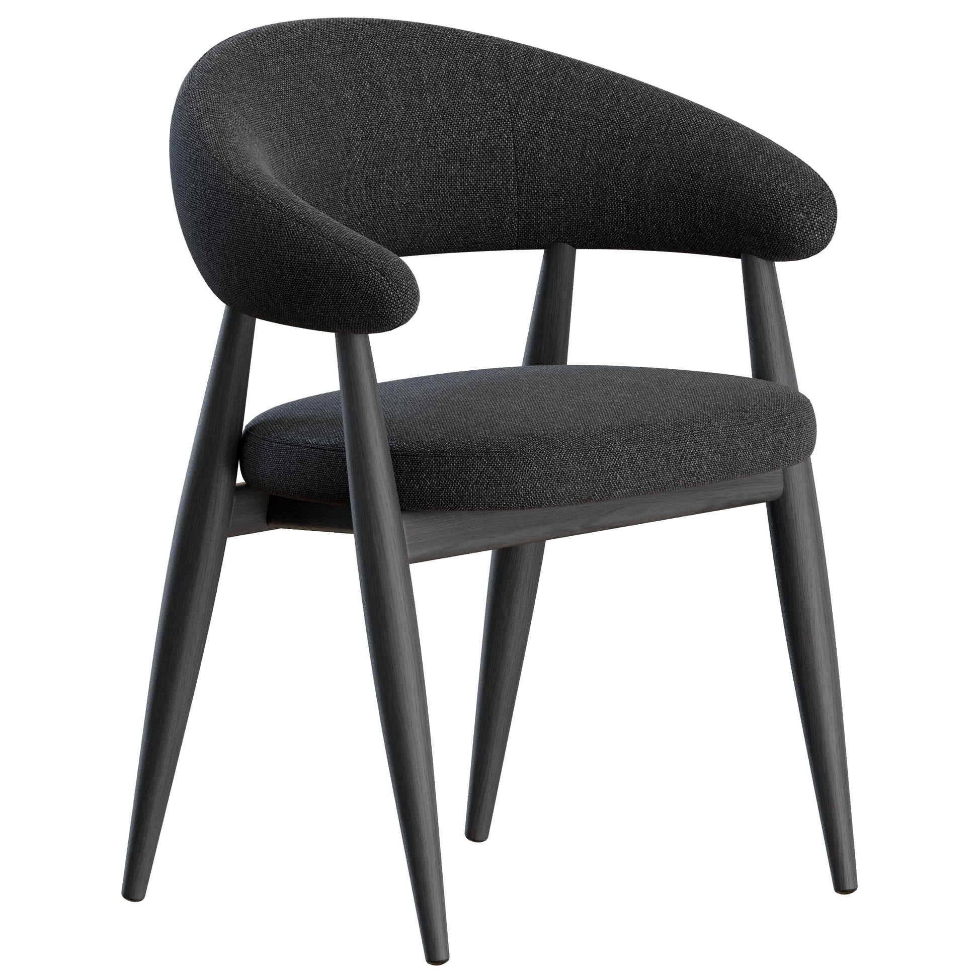 Velvet Chair Armrest by Potocco 3D Model