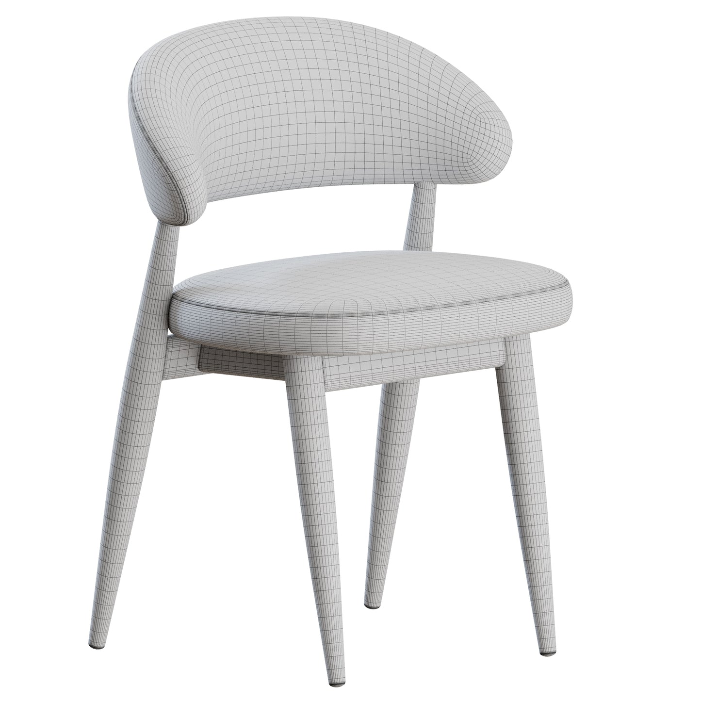 Velvet Chair by Potocco 3D Model