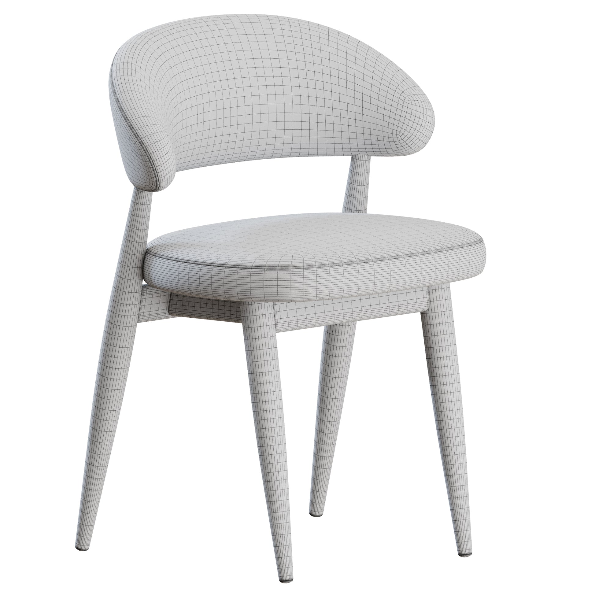 Velvet Chair by Potocco 3D Model