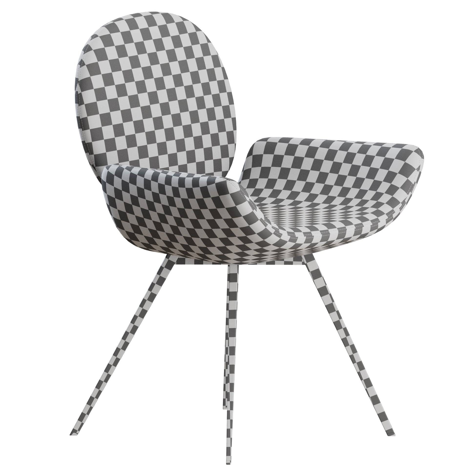 Youbi Chair Metal Legs by Bonaldo 3D Model