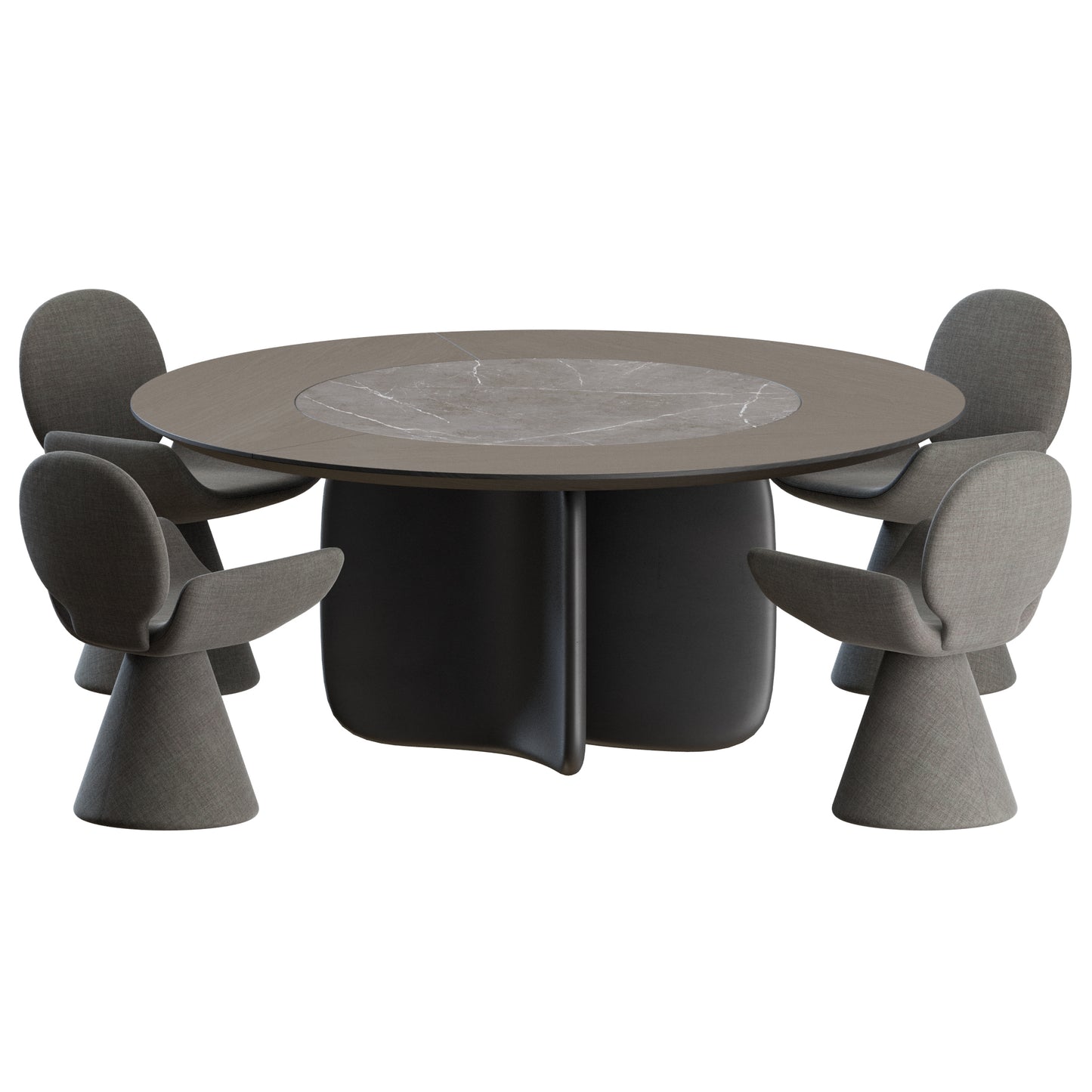 Youpi Chair Mellow ST Table by Bonaldo 3D Model