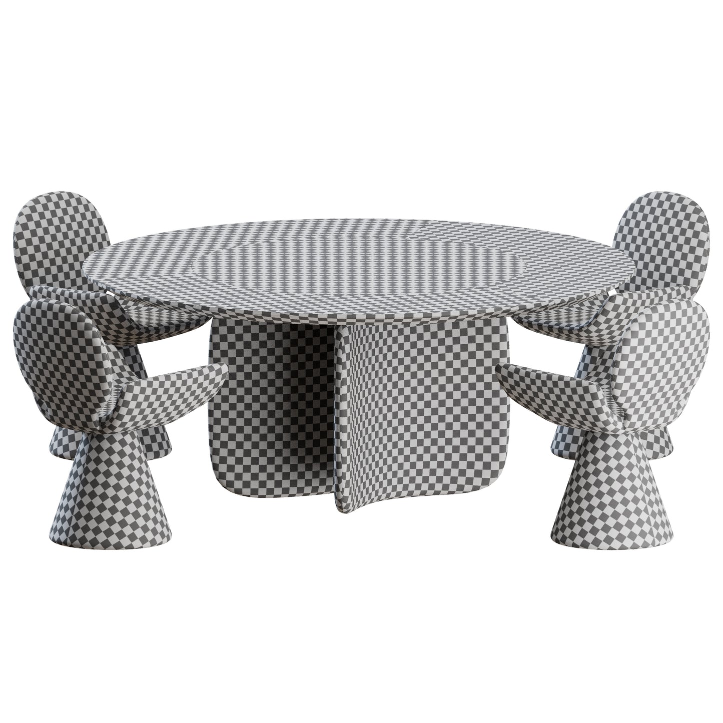 Youpi Chair Mellow ST Table by Bonaldo 3D Model