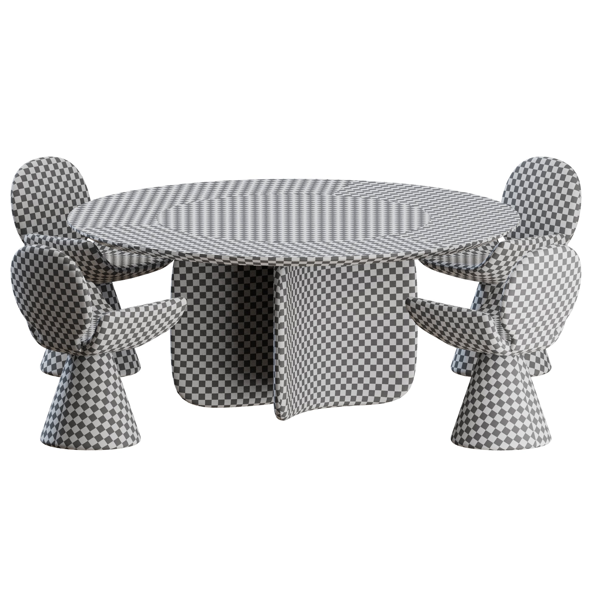 Youpi Chair Mellow ST Table by Bonaldo 3D Model