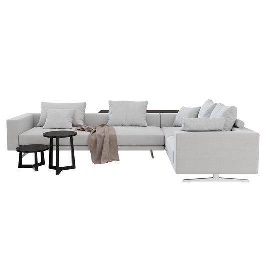 Campiello Sofa + Jiff Side Tables By Flexform 3D Model