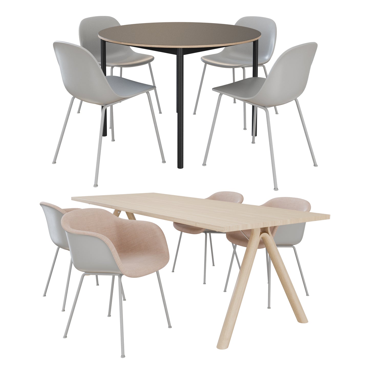 Muuto Dining Set 3D Model