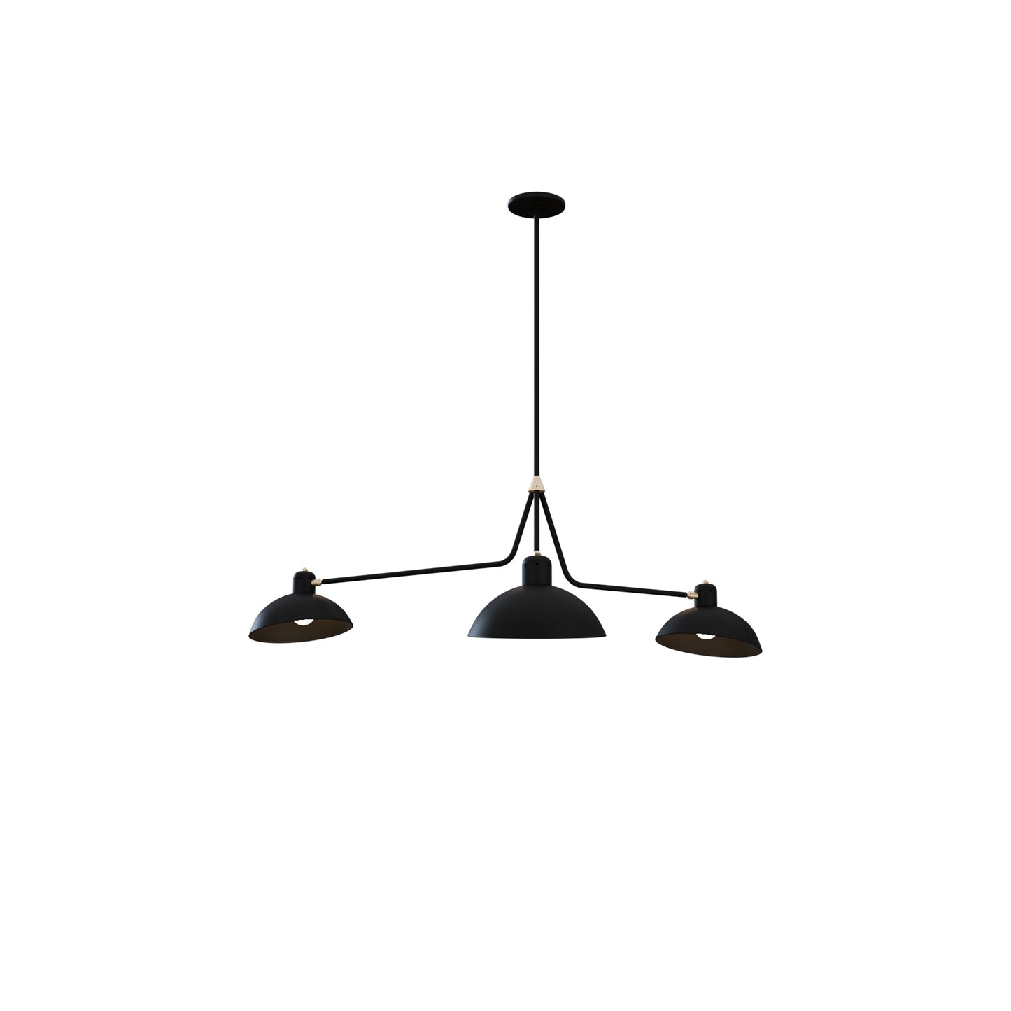 Waldorf Triple Pendant By Lambert & Fils 3D Model