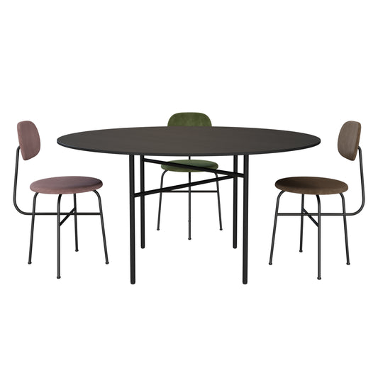 Afteroom Dining Chair Plus + Snaregade Table Round By MenuSpace 3D Model