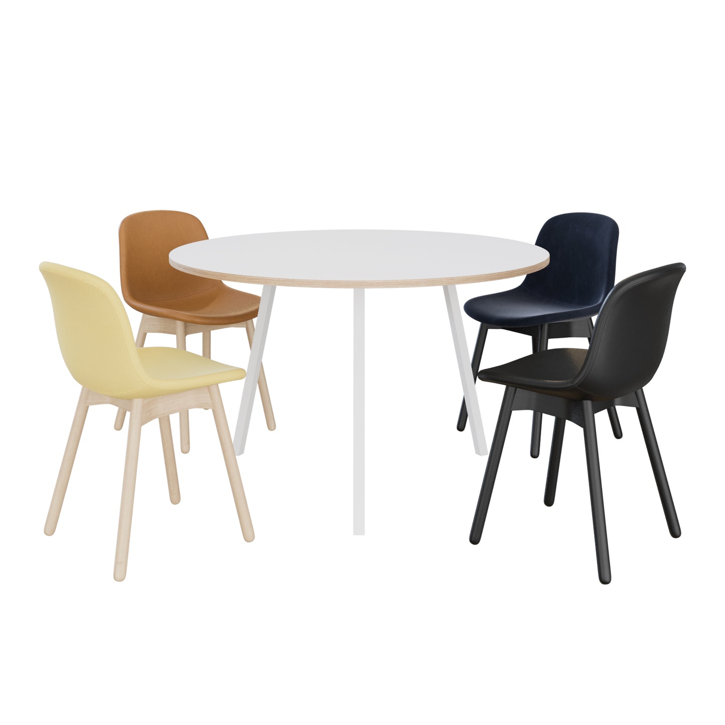 Neu 13 Chair + Loop Stand Round By Hay 3D Model