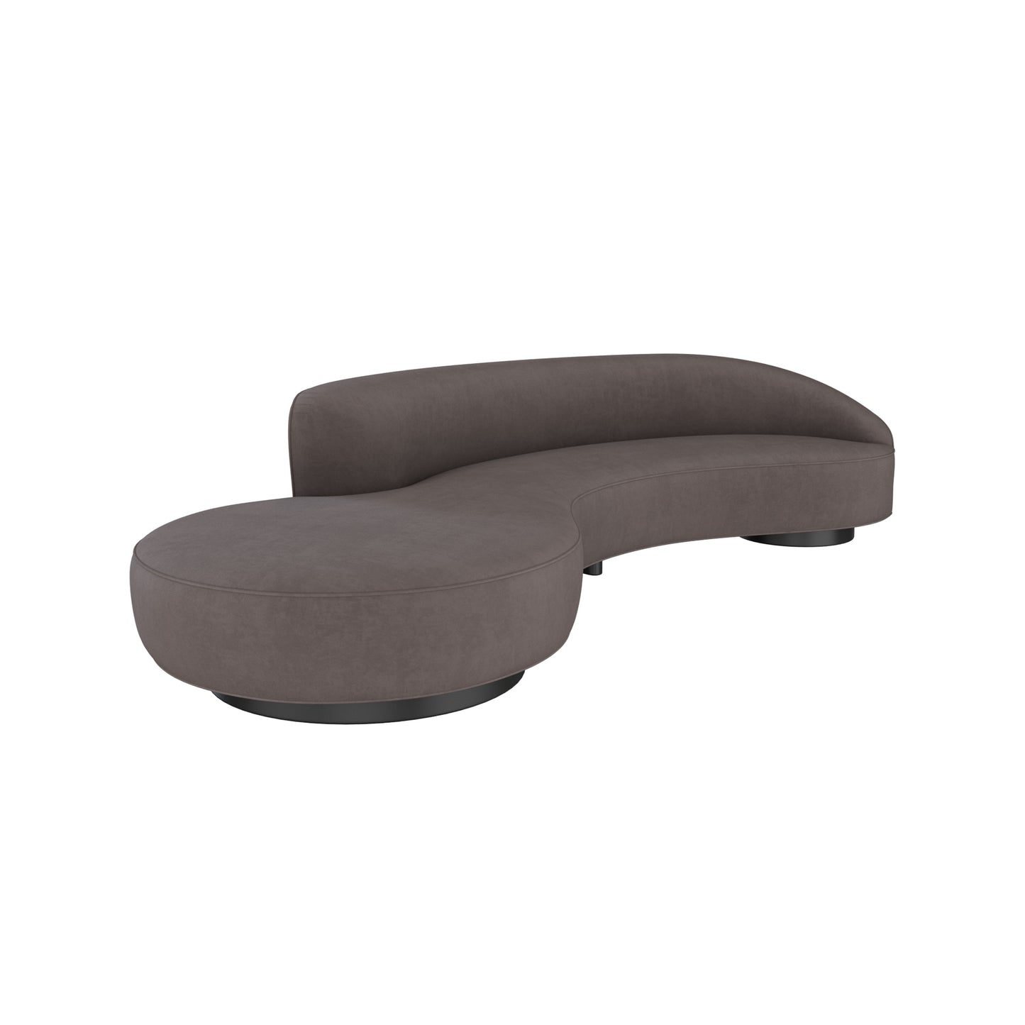 Serpentine Sofa With Arm By Vladimir Kagan 3D Model