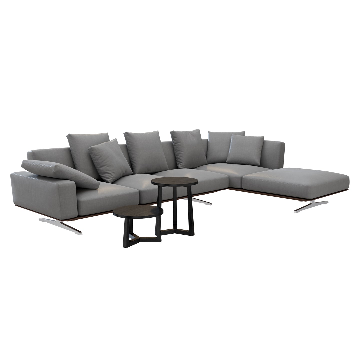 Soft Dream Sofa + Jiff Side Tables By Flexform 3D Model