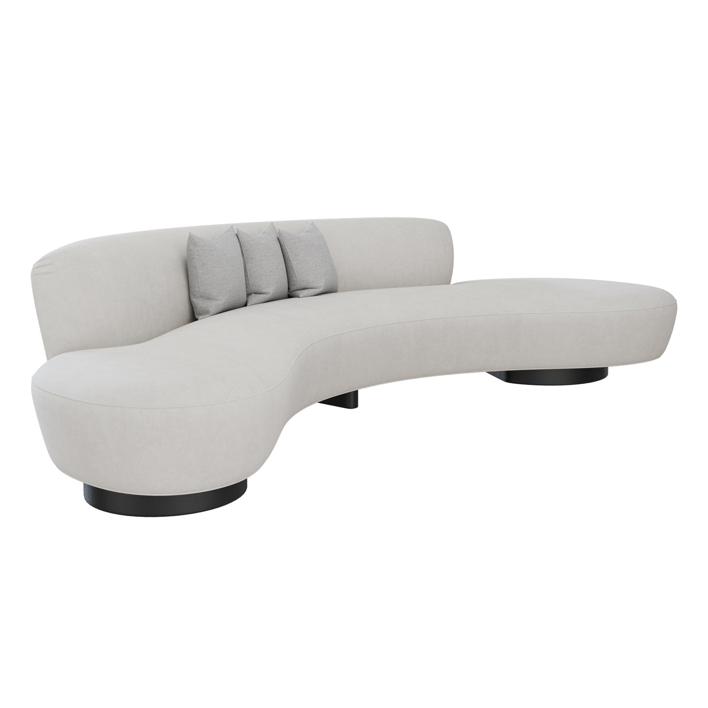 FreeForm Curved Sofa By Vladimir Kagan 3D Model