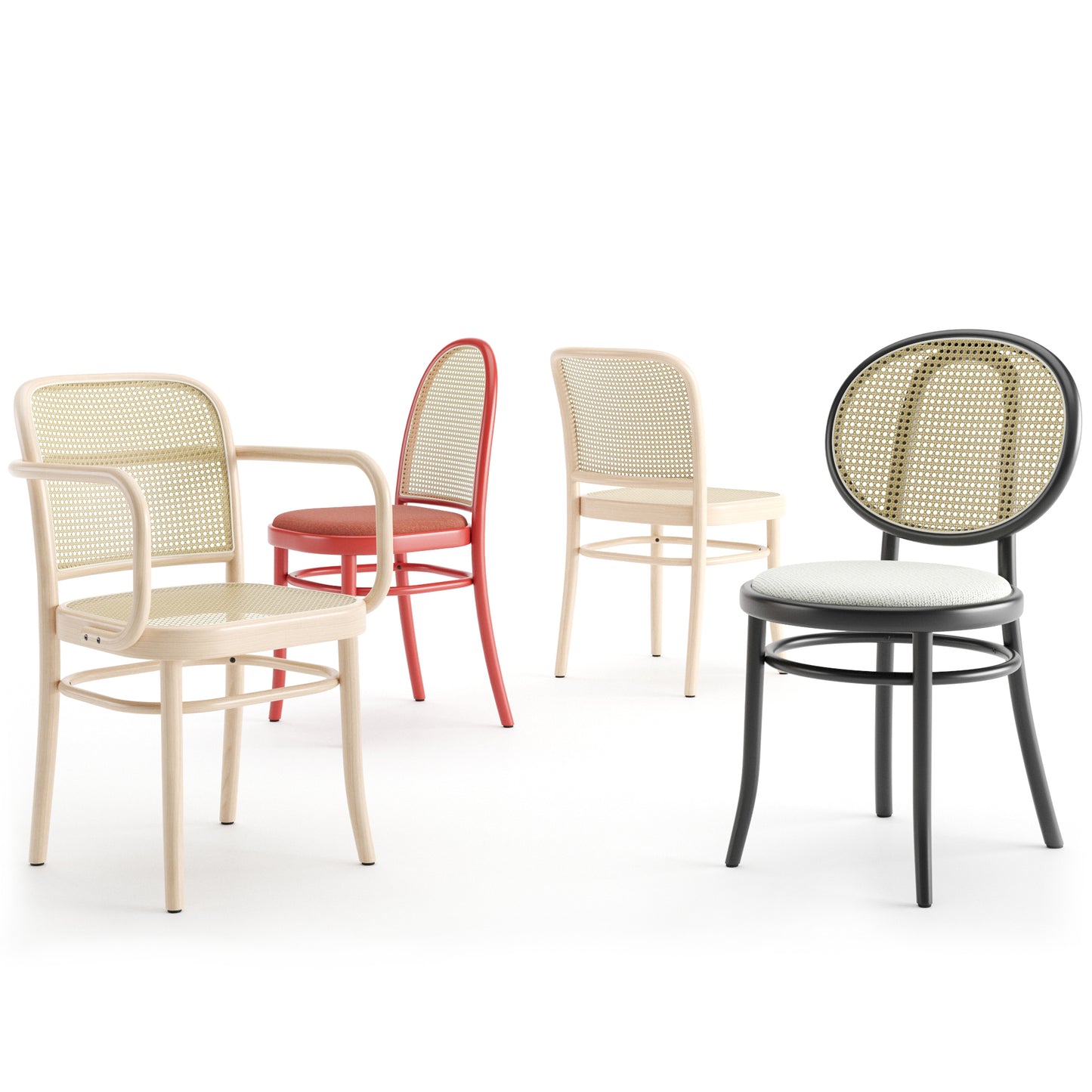 N 811 + N 0 + Morris Chairs By Thonet Vienna 3D Model