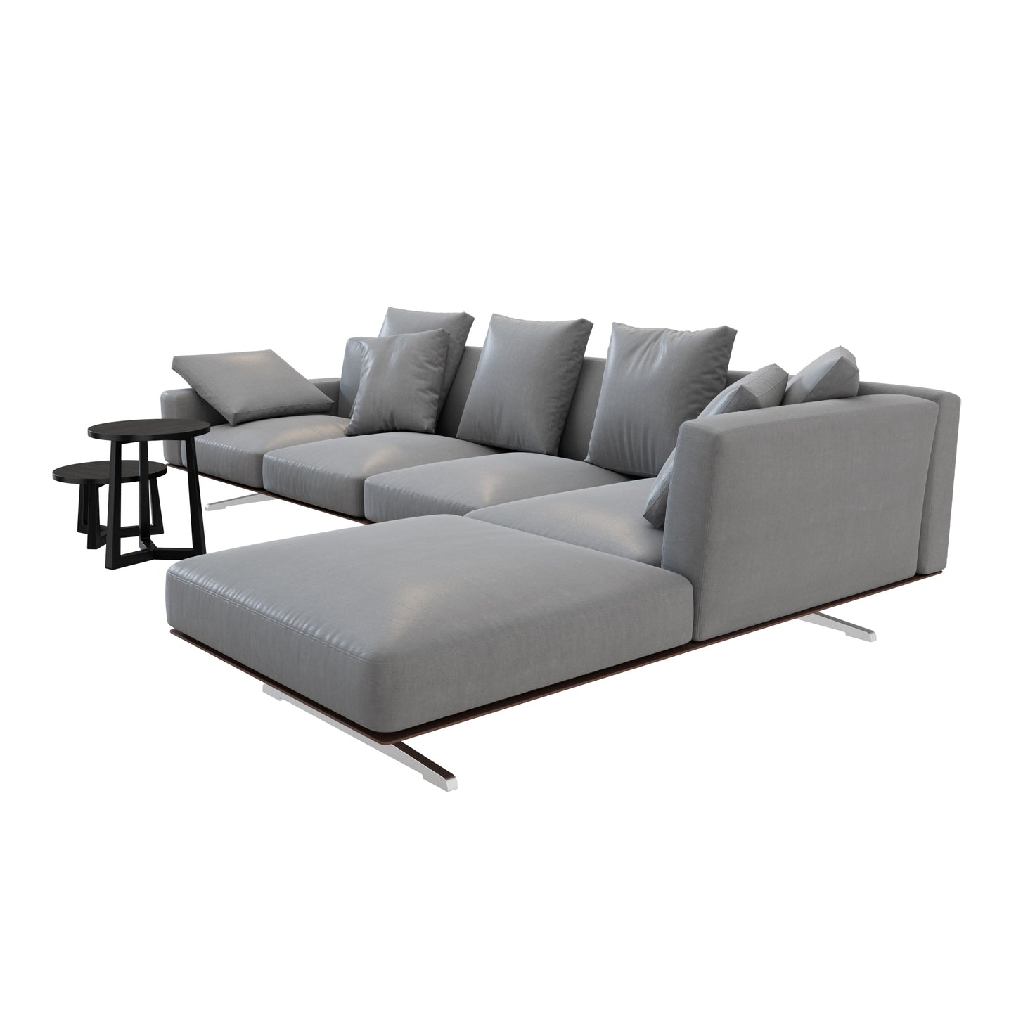 Soft Dream Sofa + Jiff Side Tables By Flexform 3D Model