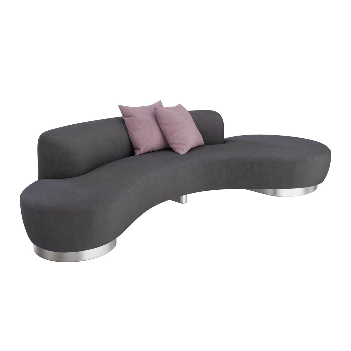 Serpentine Sofa By Vladimir Kagan 3D Model