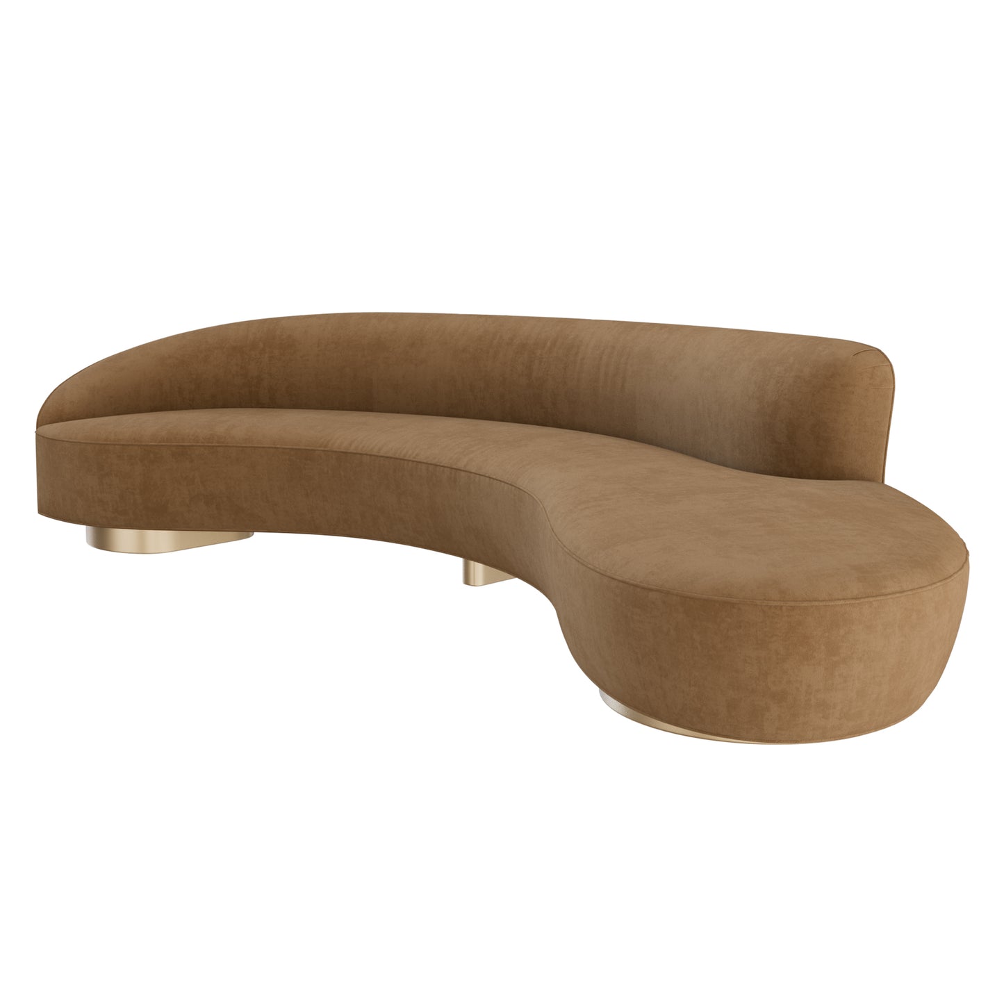 FreeForm Curved Sofa with Arm by Vladimir Kagan 3D Model