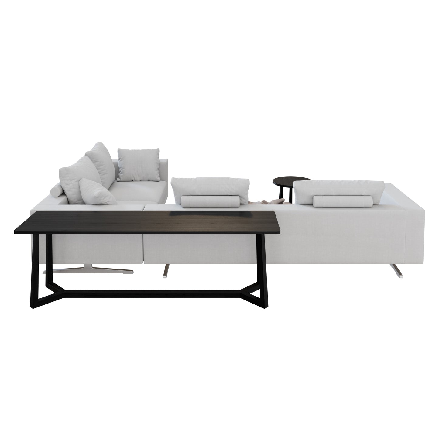 Campiello Sofa + Jiff Side Tables By Flexform 3D Model