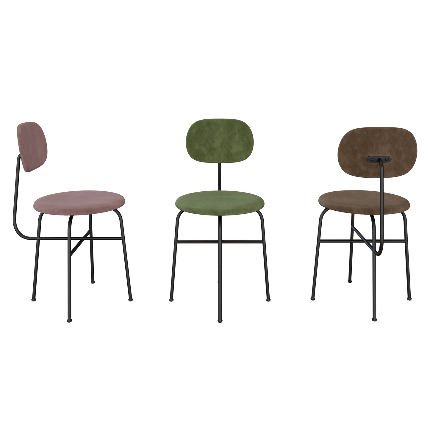 Afteroom Dining Chair Plus + Snaregade Table Round By MenuSpace 3D Model