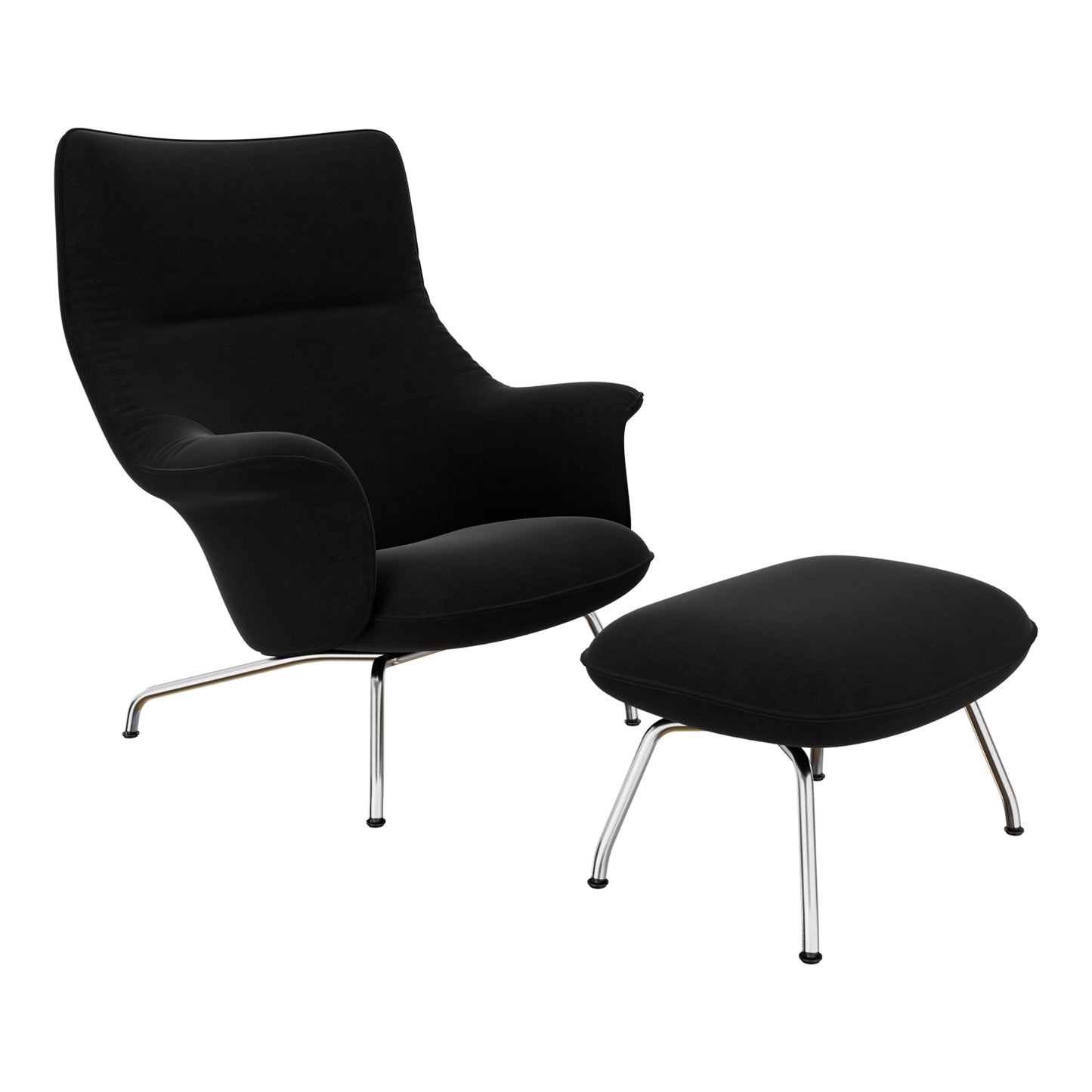 Doze Lounge Chair & Ottoman By Muuto 3D Model