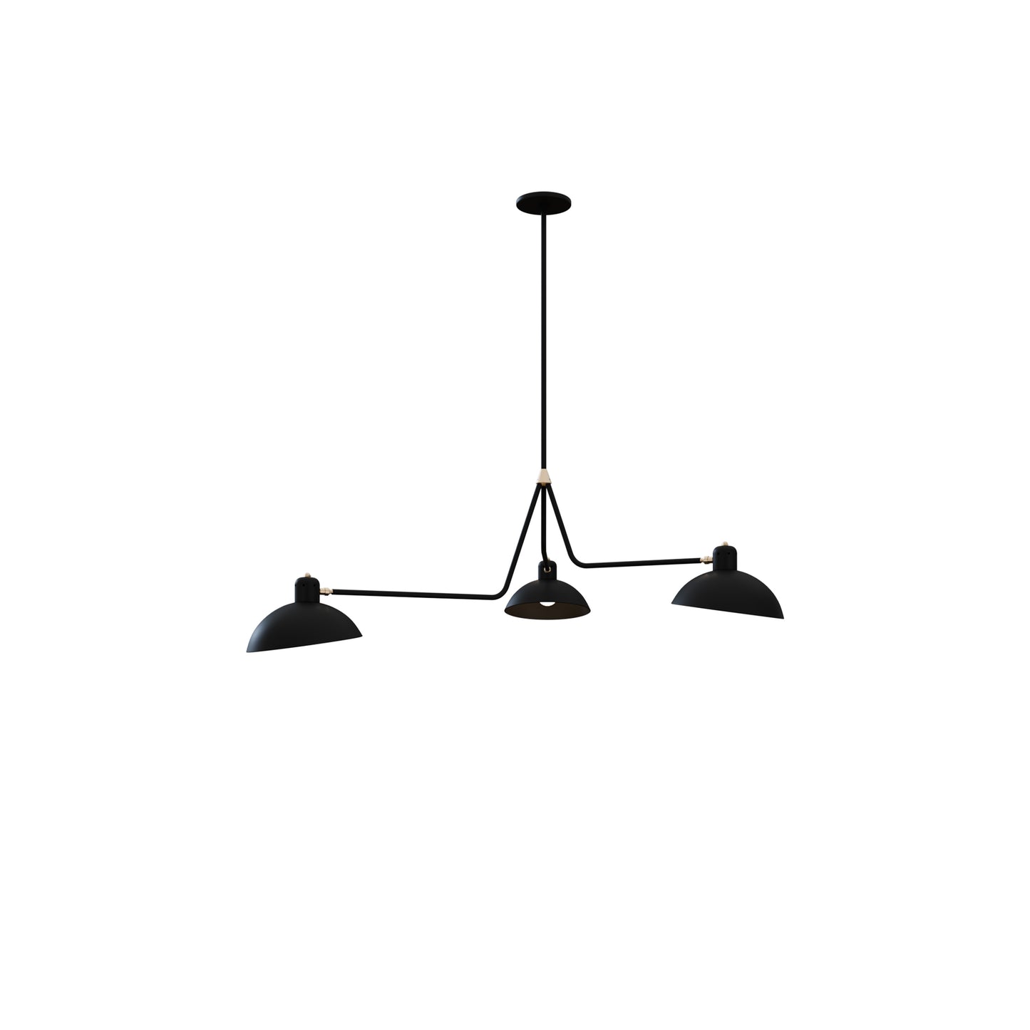 Waldorf Triple Pendant By Lambert & Fils 3D Model