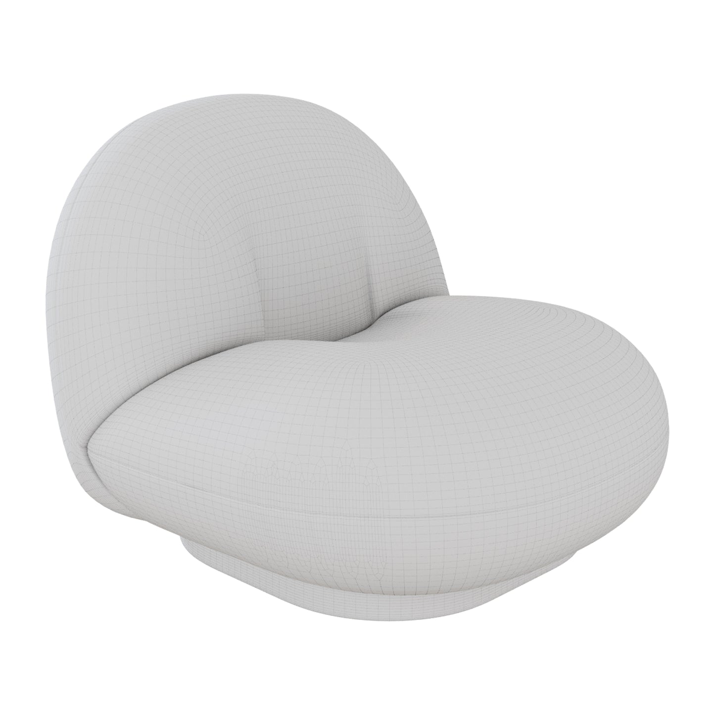 Pacha Lounge Chair Gubi 3D Model