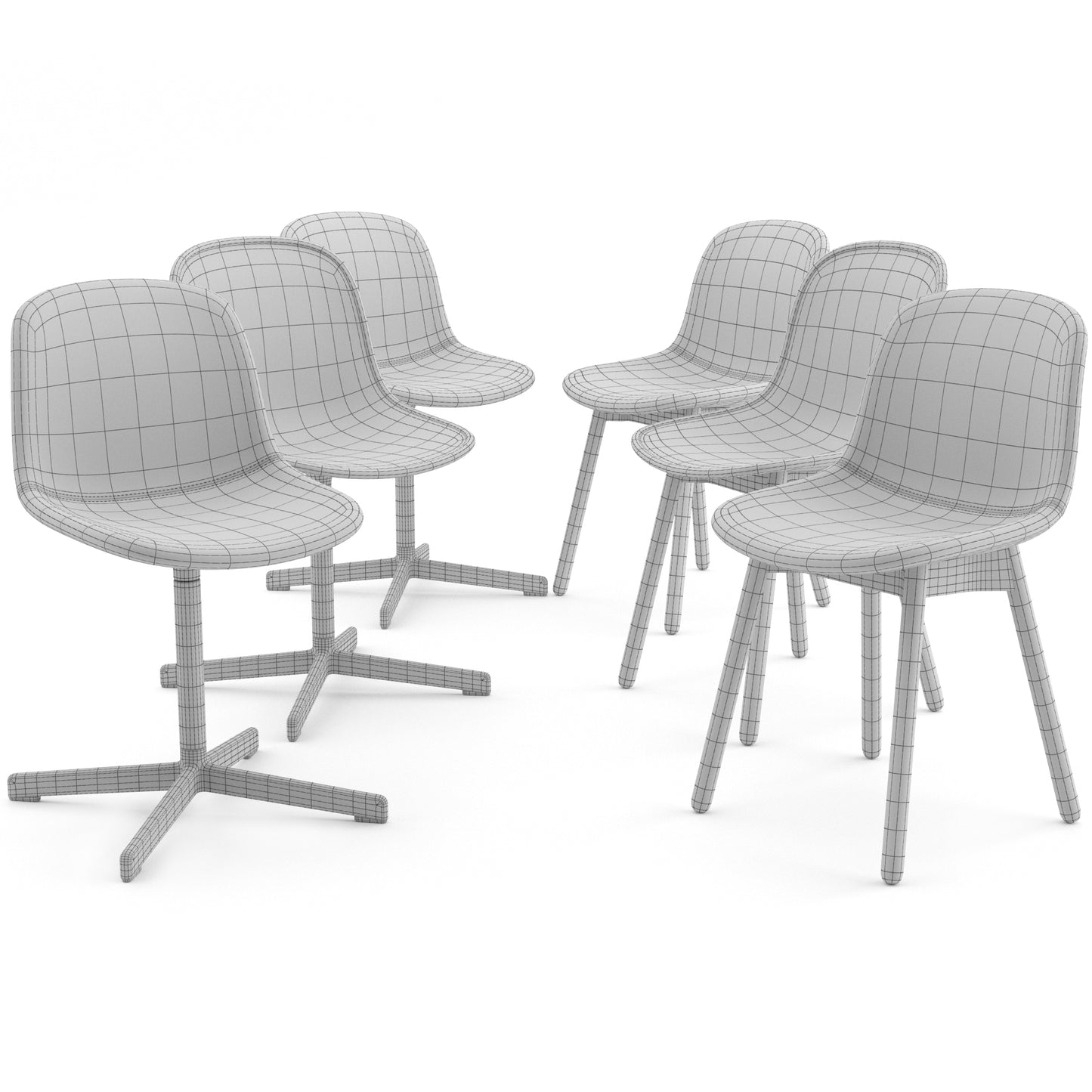 Neu Chairs By Hay 3D Model