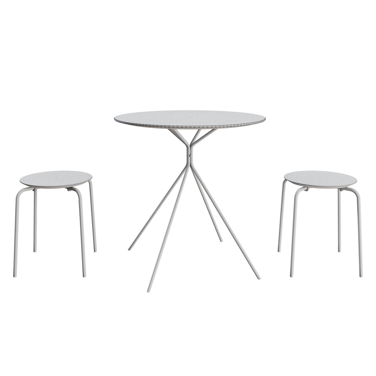 Herman Stool & Table By Ferm Living 3D Model