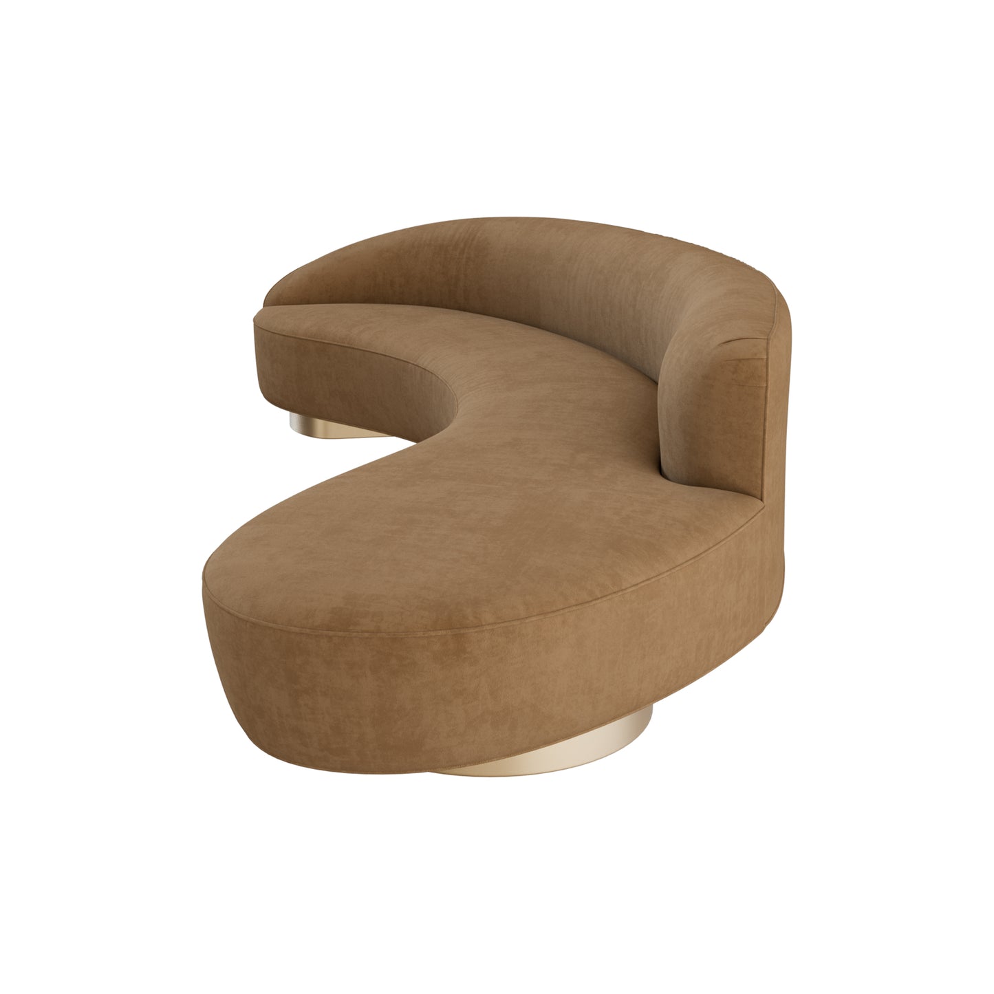 FreeForm Curved Sofa with Arm by Vladimir Kagan 3D Model