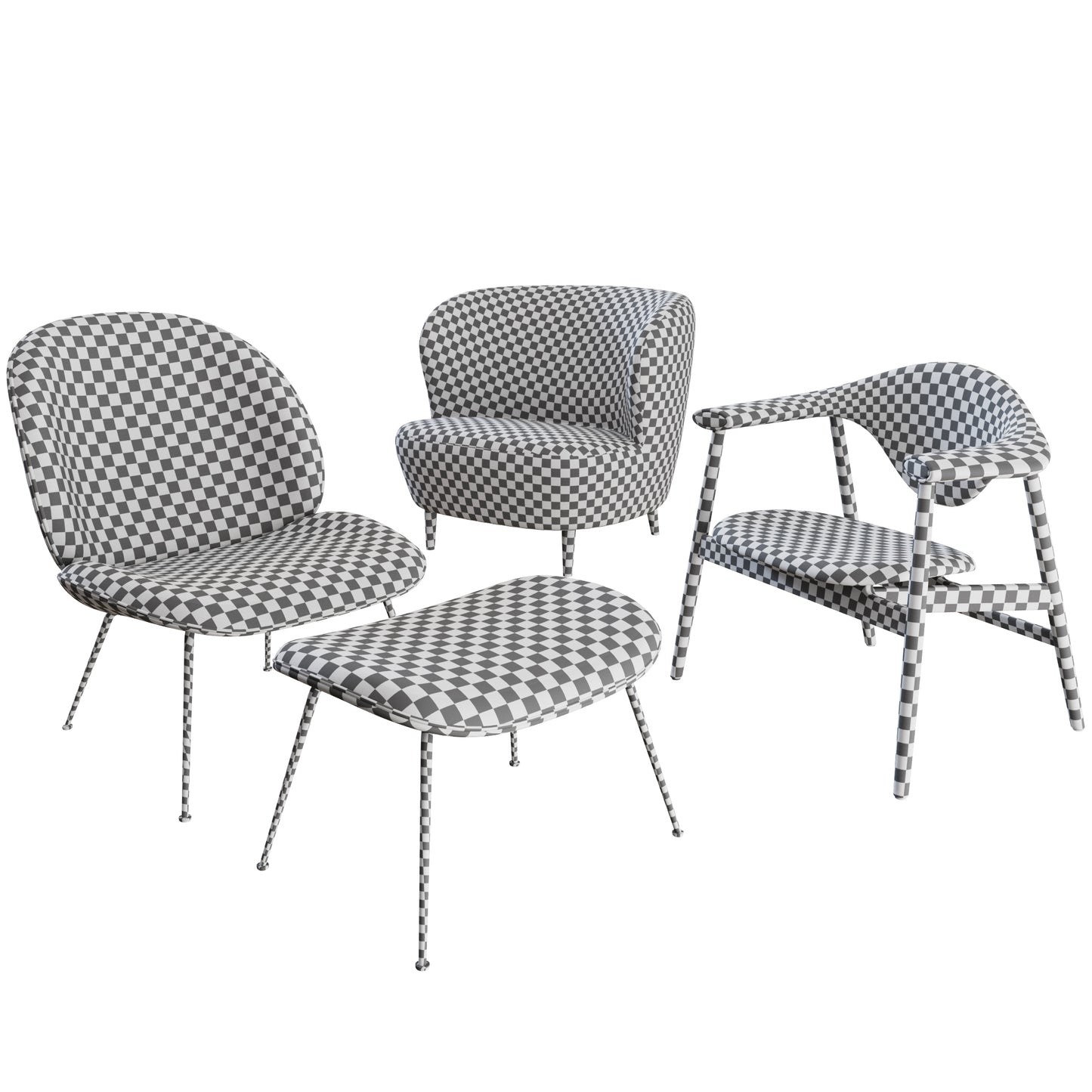 Gubi Lounge Chairs 3D Model