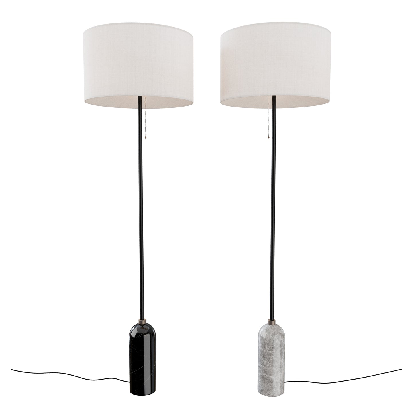 Gubi Floor Lamps Collection 3D Model