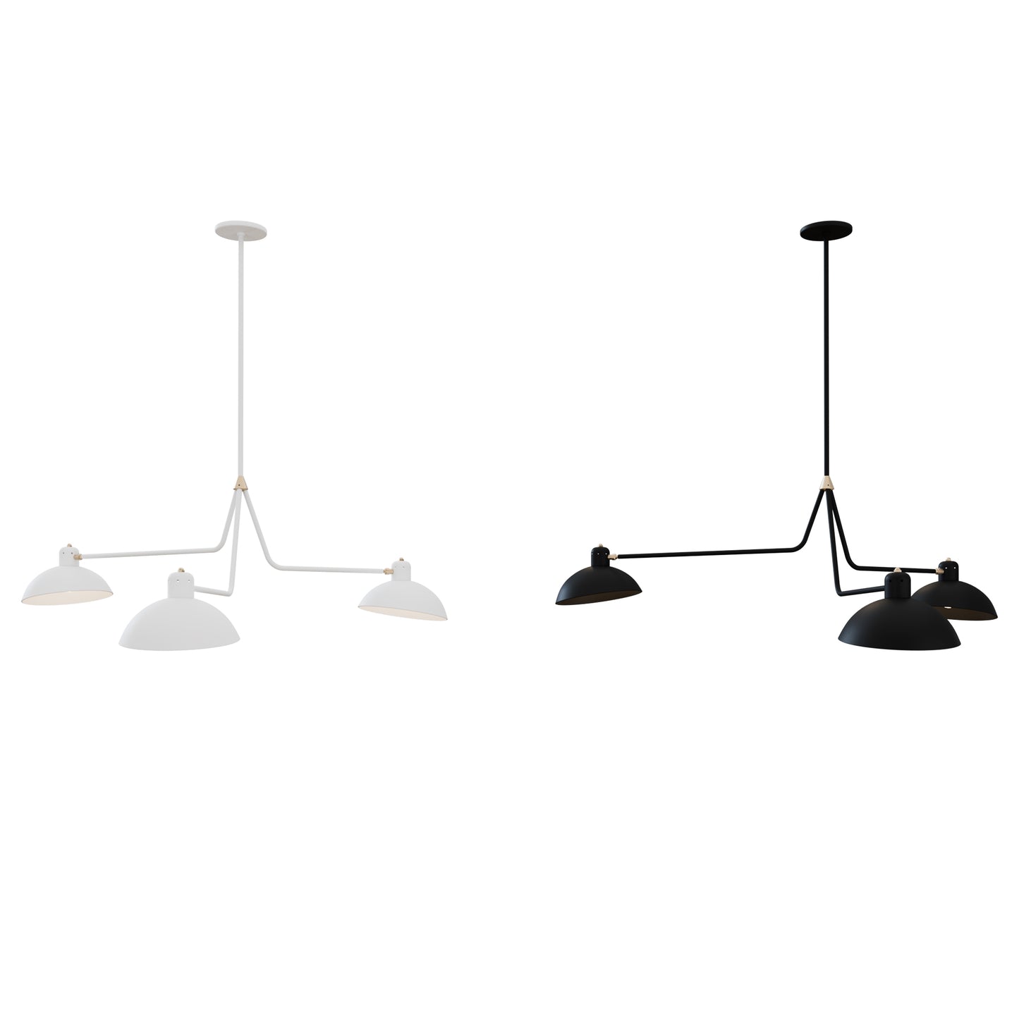 Waldorf Triple Pendant By Lambert & Fils 3D Model