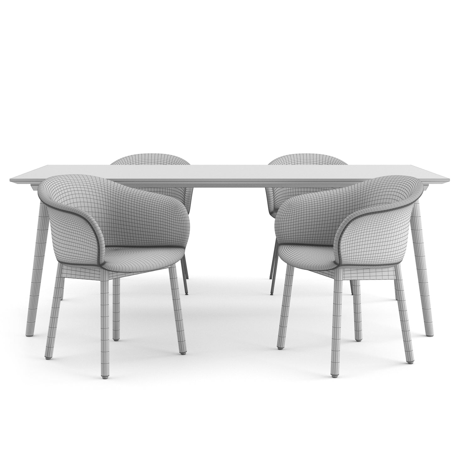 Elefy Chair + In Between SK5 Table By Andtradition 3D Model