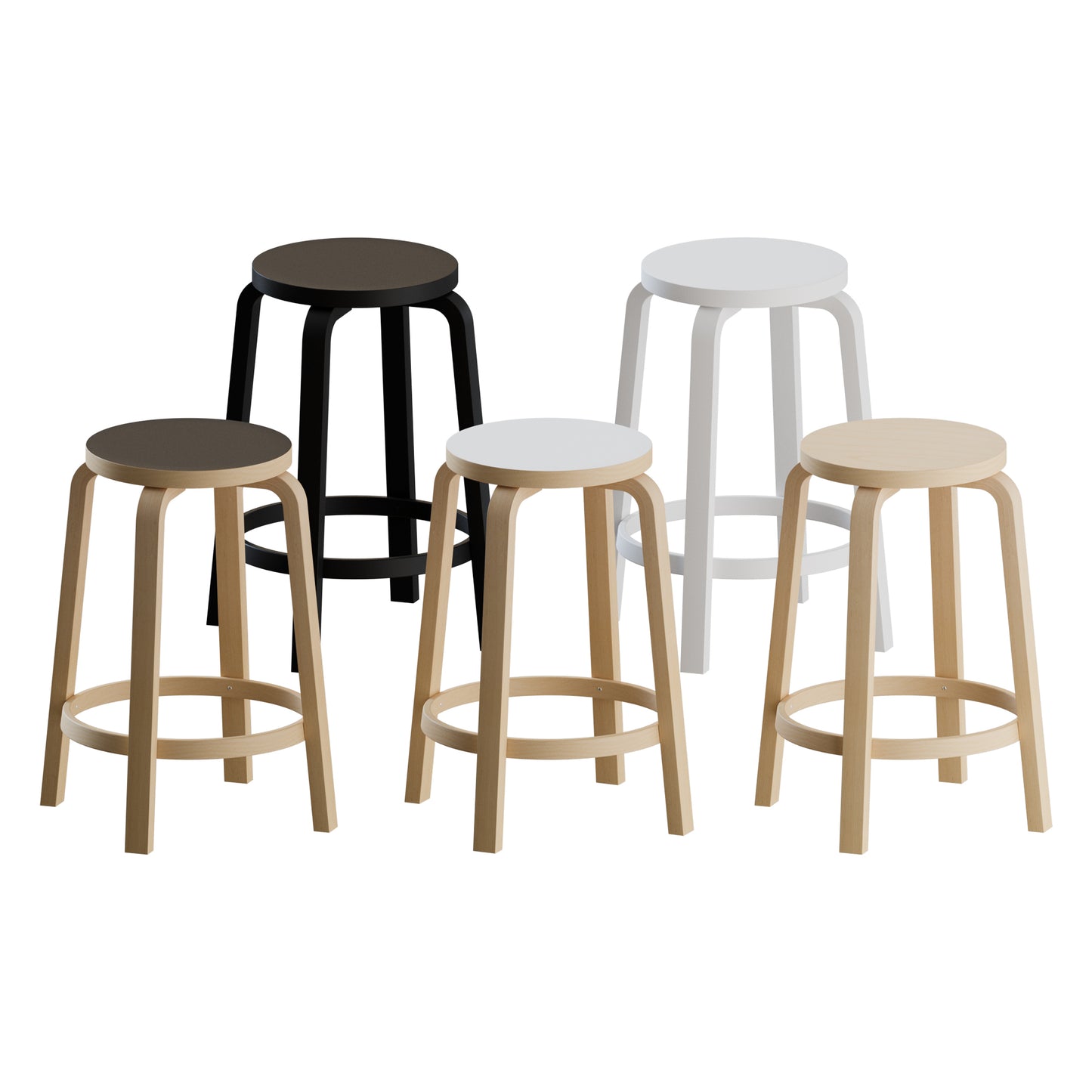 Stool 64 By Artek 3D Model