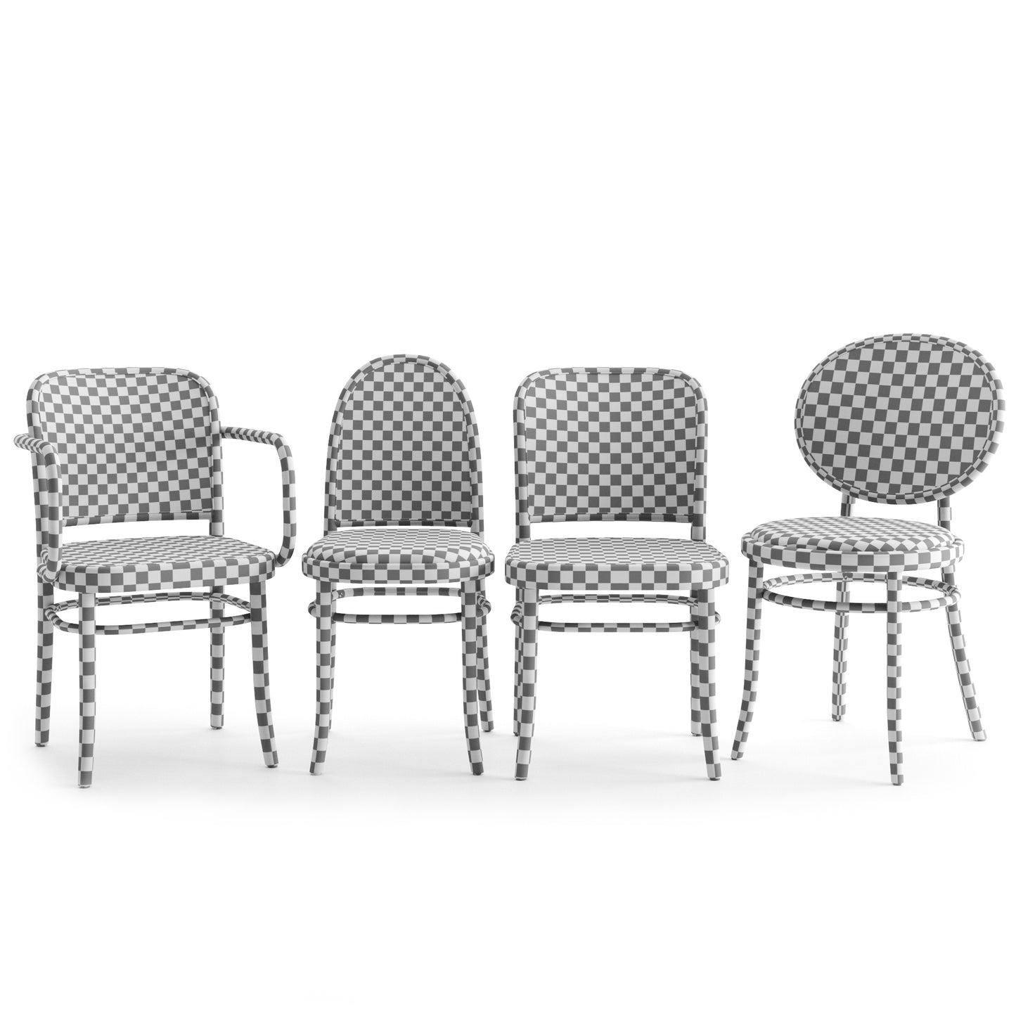 N 811 + N 0 + Morris Chairs By Thonet Vienna 3D Model