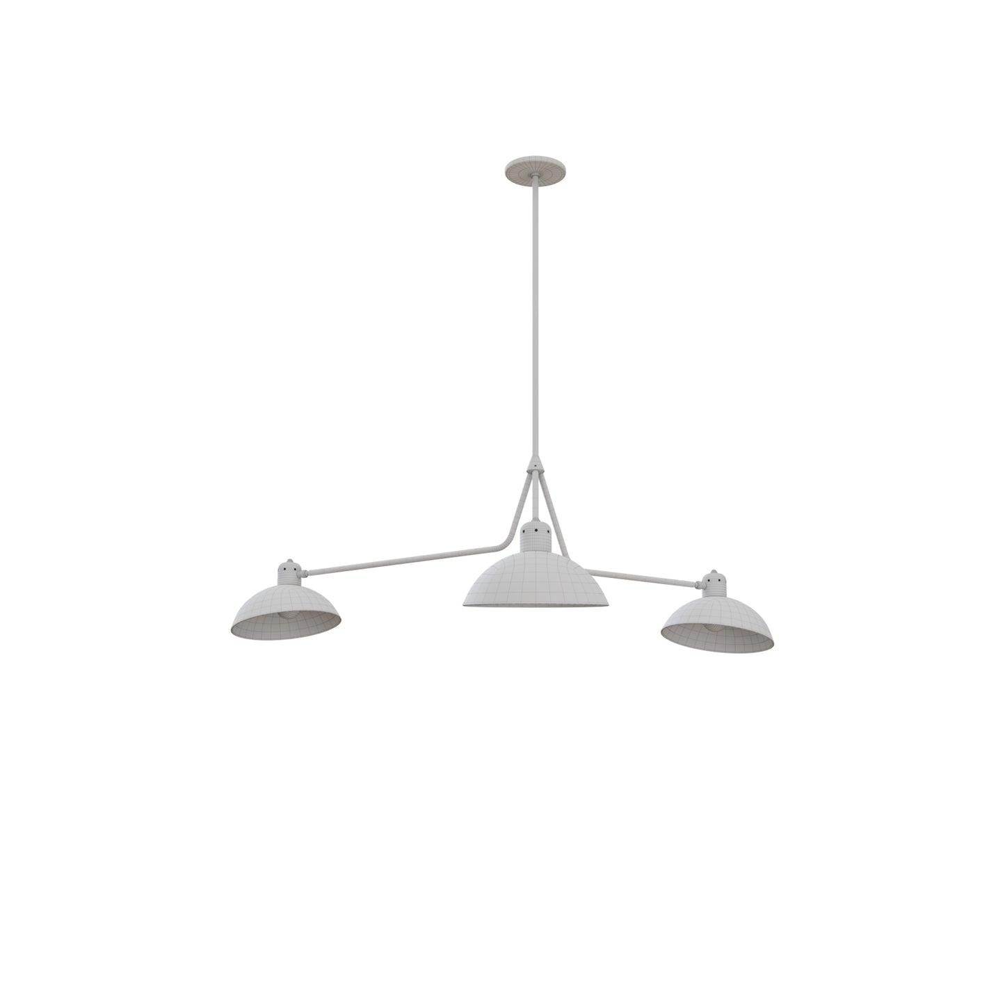 Waldorf Triple Pendant By Lambert & Fils 3D Model